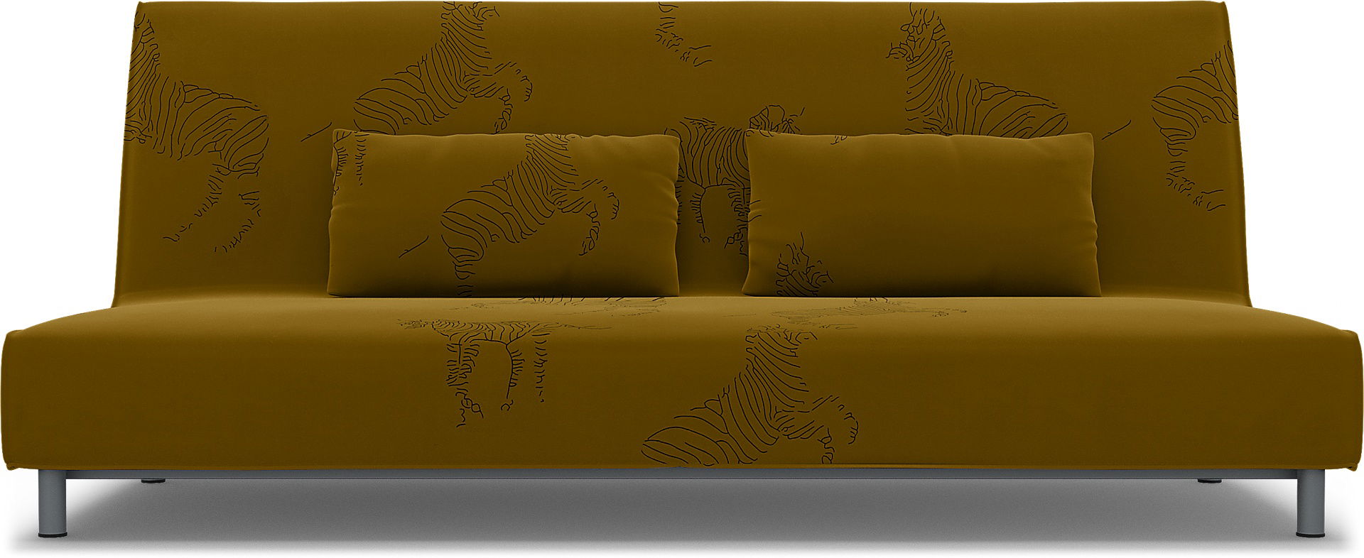 Bemz IKEA - Hoes voor slaapbank Beddinge, Turmeric / Zebra, DE NATURES’ PALETTE COLLECTION VAN 