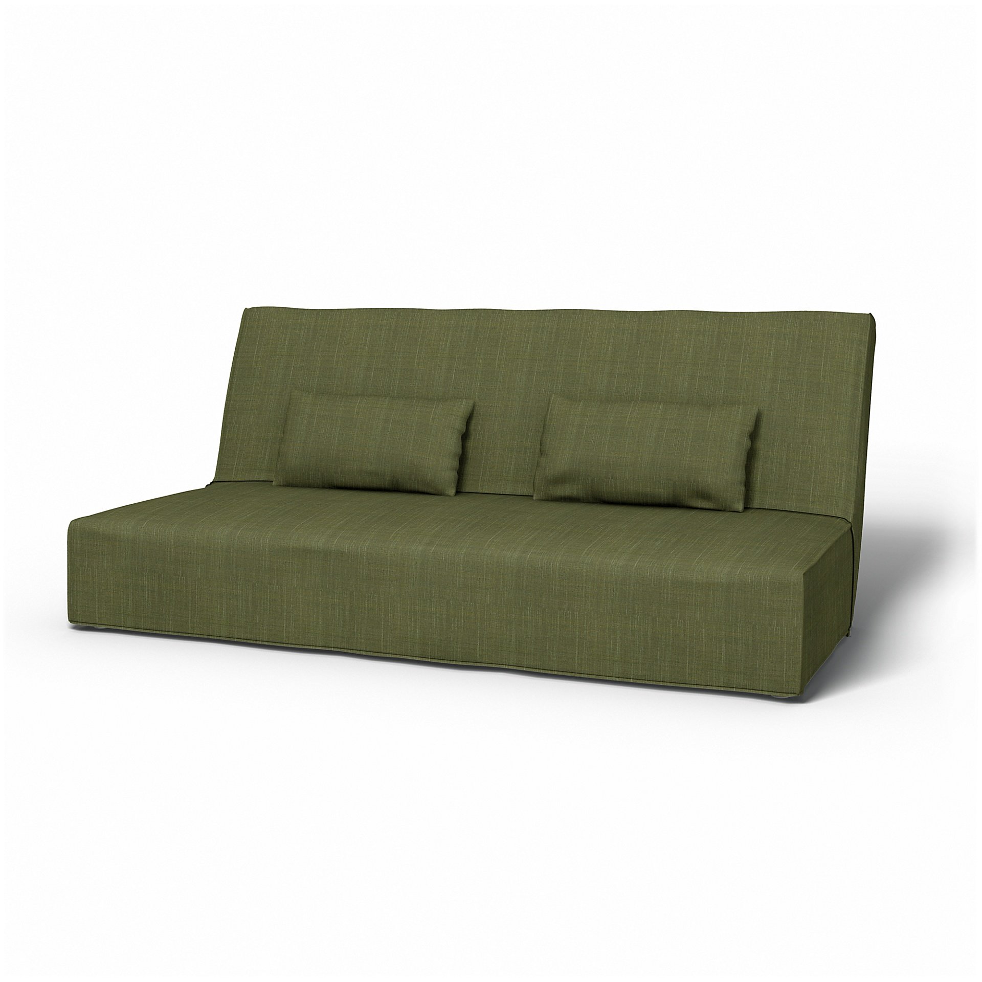 IKEA - Beddinge Sofa Bed Cover, Moss Green, Boucle & Texture - Bemz
