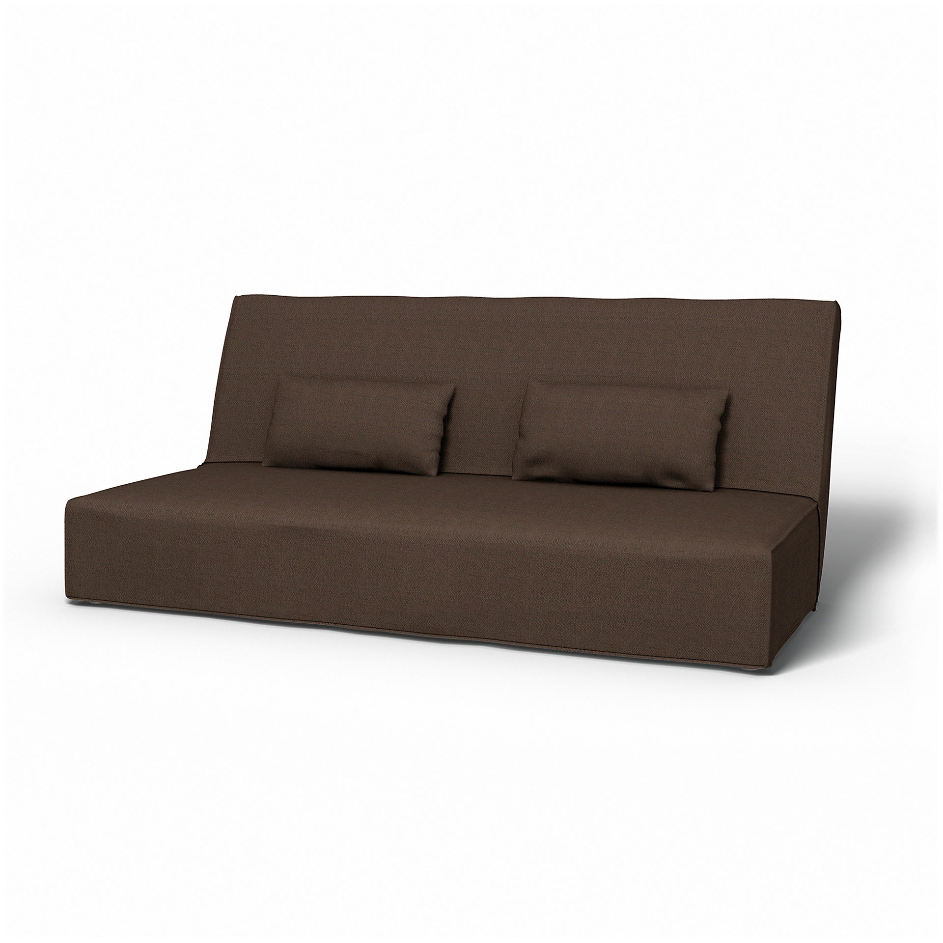 IKEA - Beddinge Sofa Bed Cover, Chocolate, Bouclé & Texture - Bemz