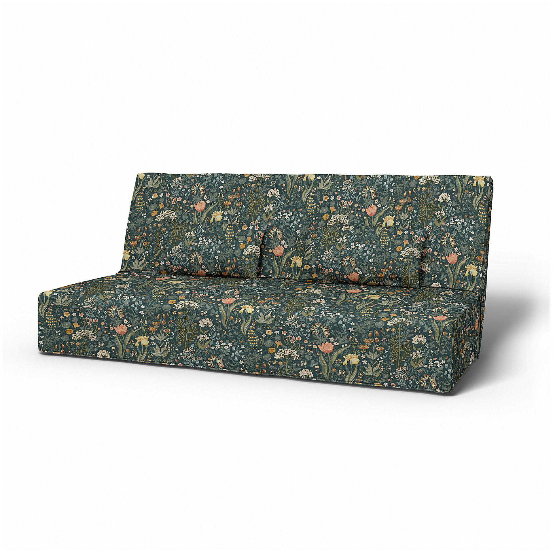 IKEA - Beddinge Sofa Bed Cover, Blomsterhav Dark, BEMZ x BORÅSTAPETER COLLECTION - Bemz