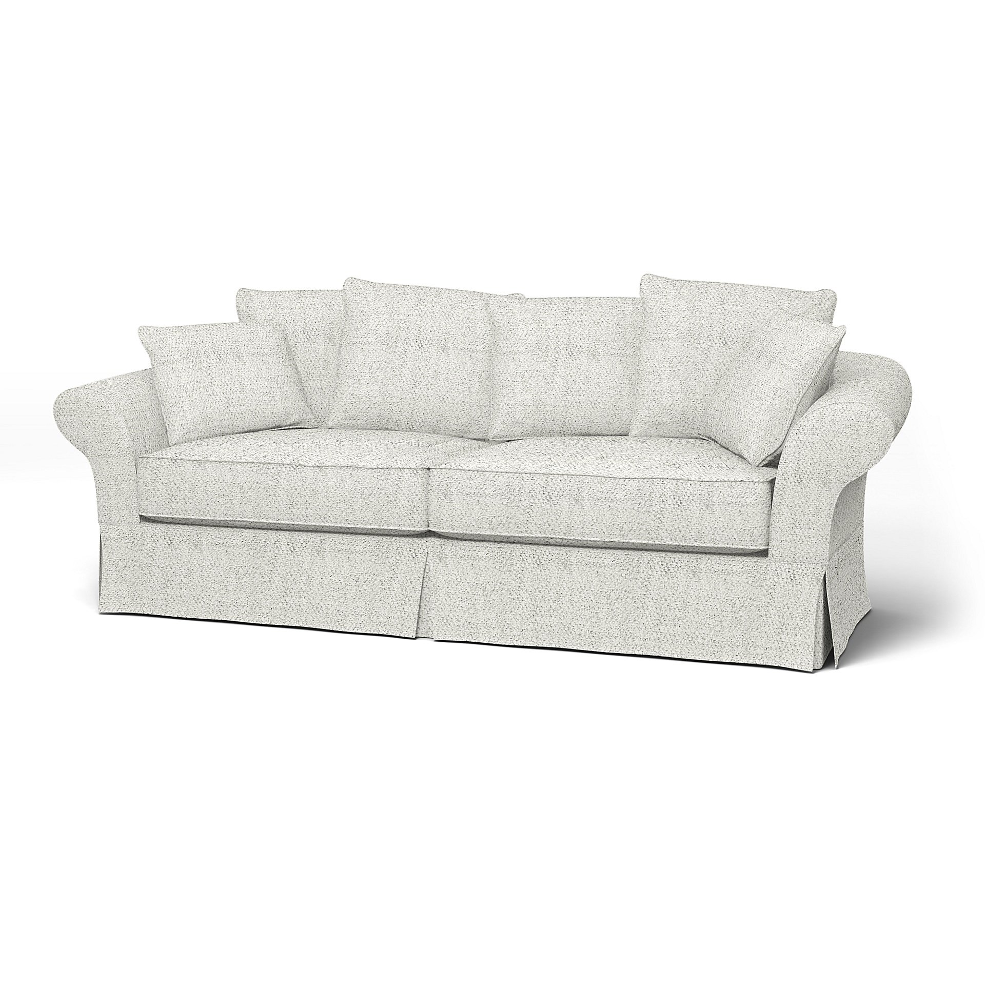IKEA - Backamo 3 Seater Sofa Cover, Ivory, Boucle & Texture - Bemz