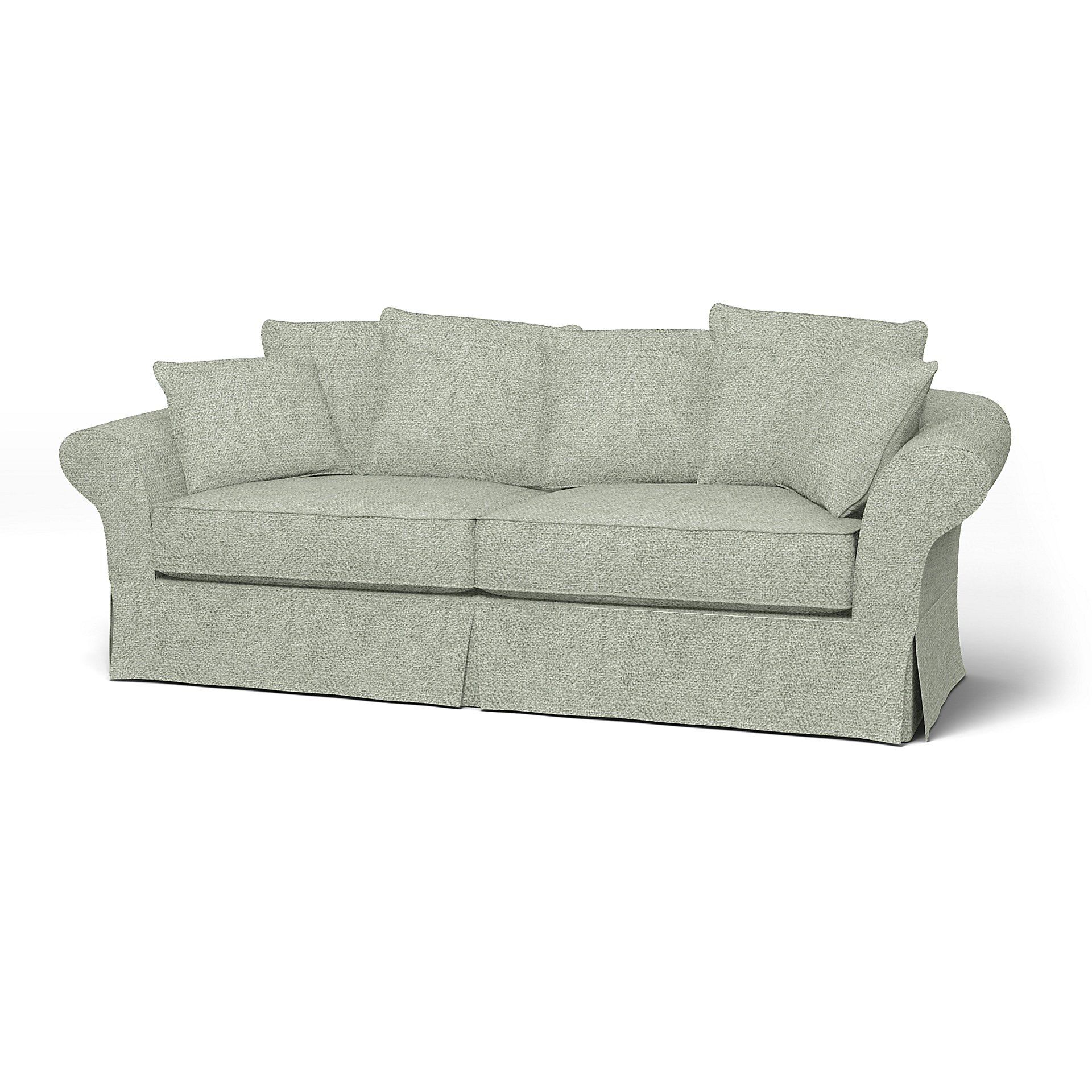 IKEA - Backamo 3 Seater Sofa Cover, Pistachio, Boucle & Texture - Bemz