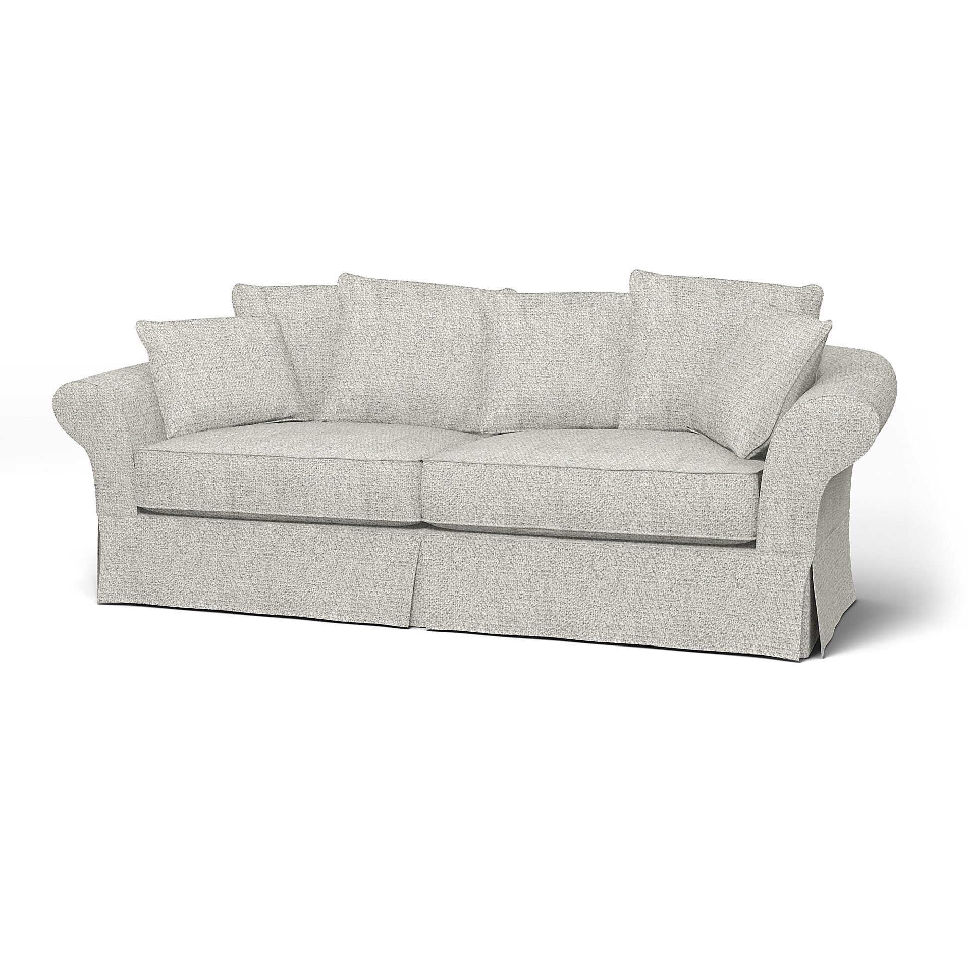 IKEA - Backamo 3 Seater Sofa Cover, Driftwood, Boucle & Texture - Bemz
