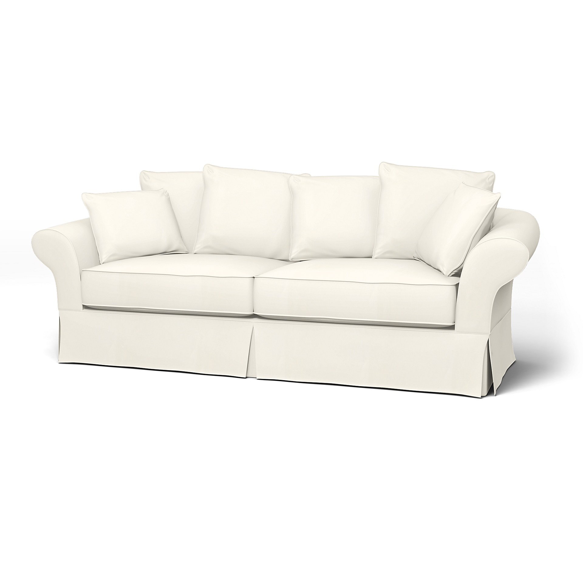 IKEA - Backamo 3 Seater Sofa Cover, Mole Brown, Boucle & Texture - Bemz