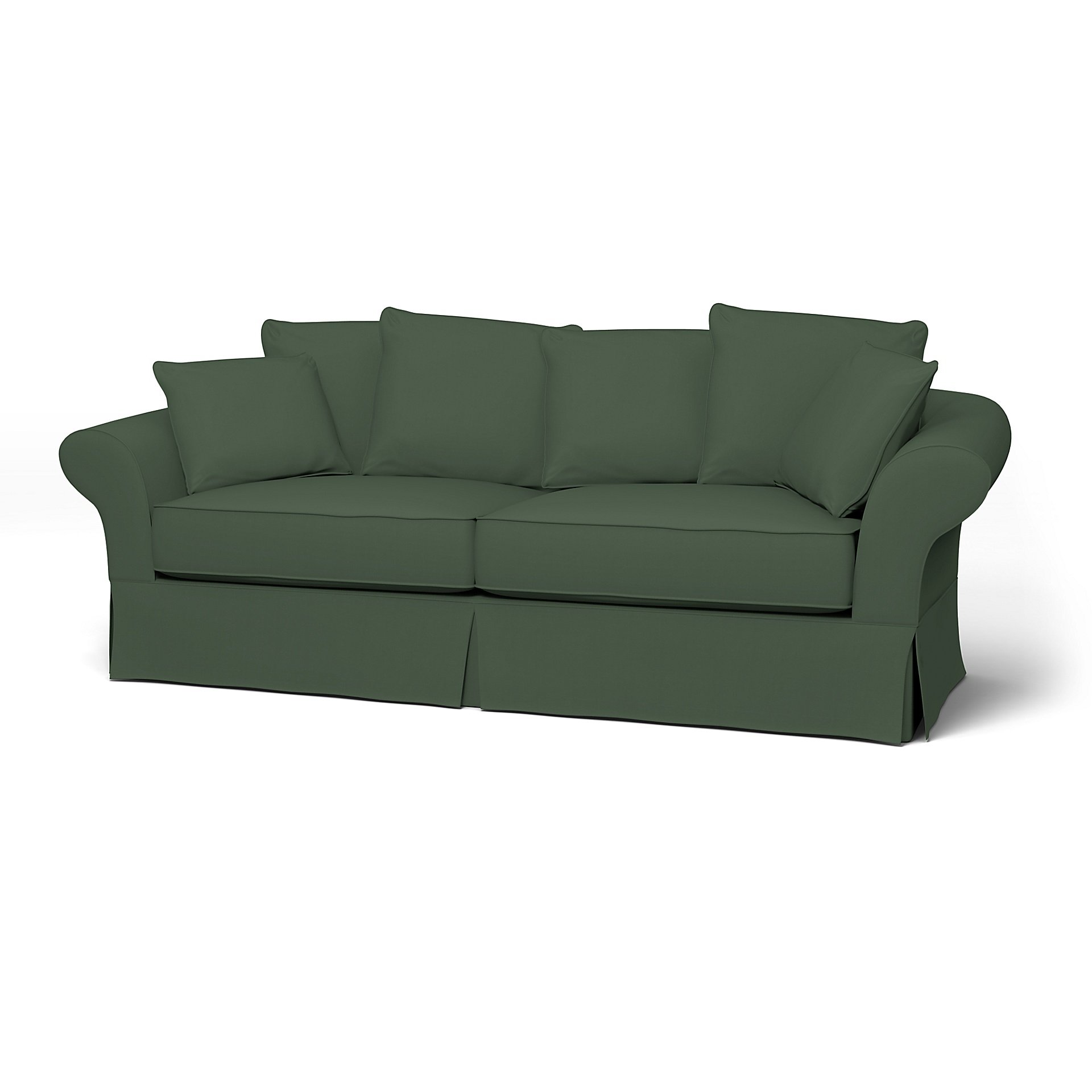 IKEA - Backamo 3 Seater Sofa Cover, Thyme, Cotton - Bemz