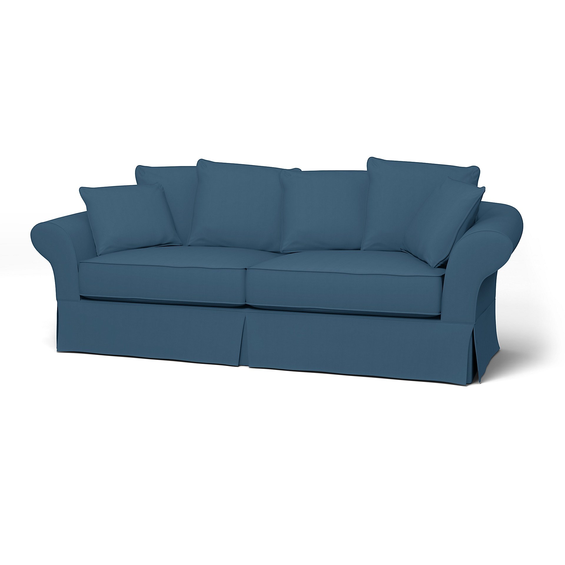 IKEA - Backamo 3 Seater Sofa Cover, Real Teal, Cotton - Bemz