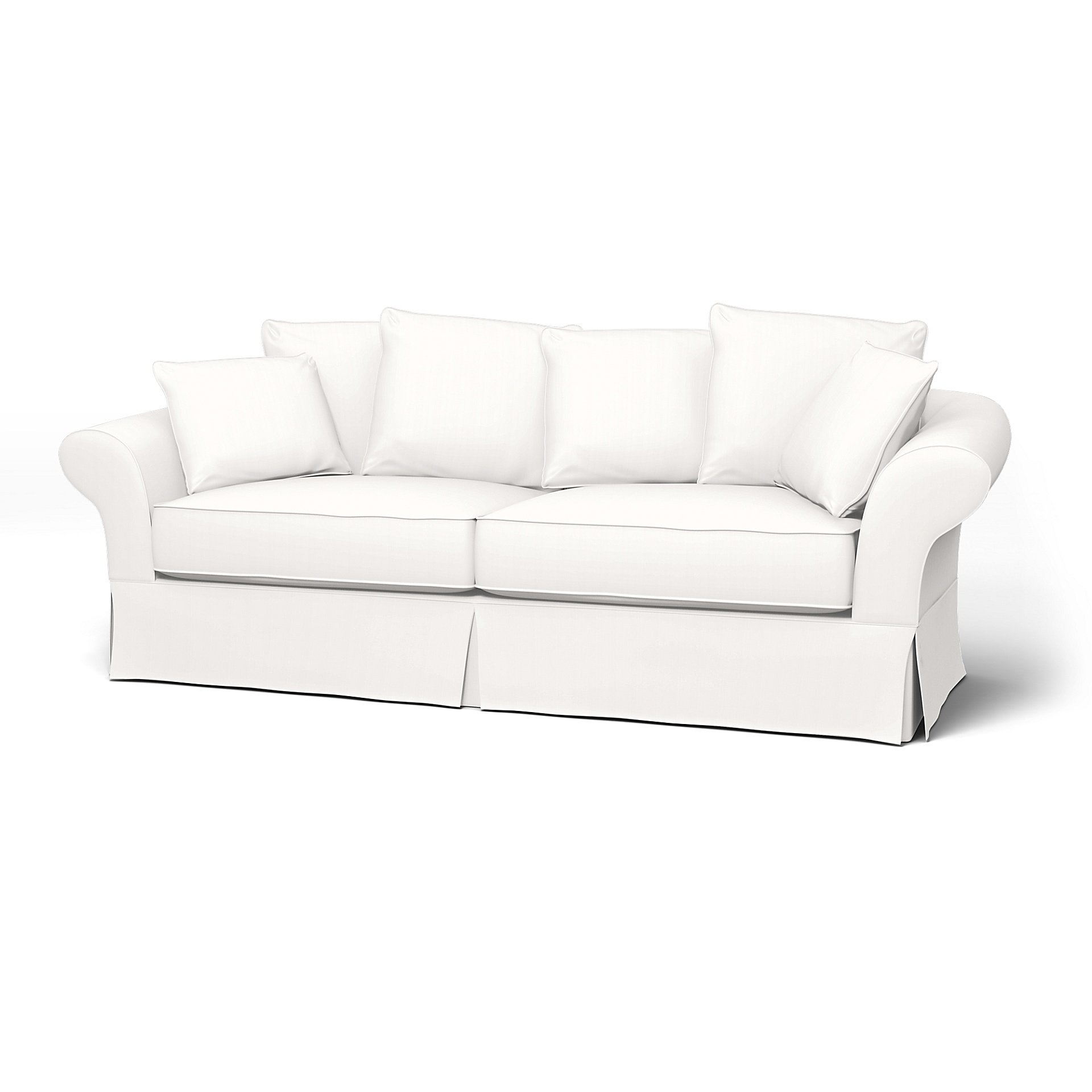 IKEA - Backamo 3 Seater Sofa Cover, Soft White, Linen - Bemz