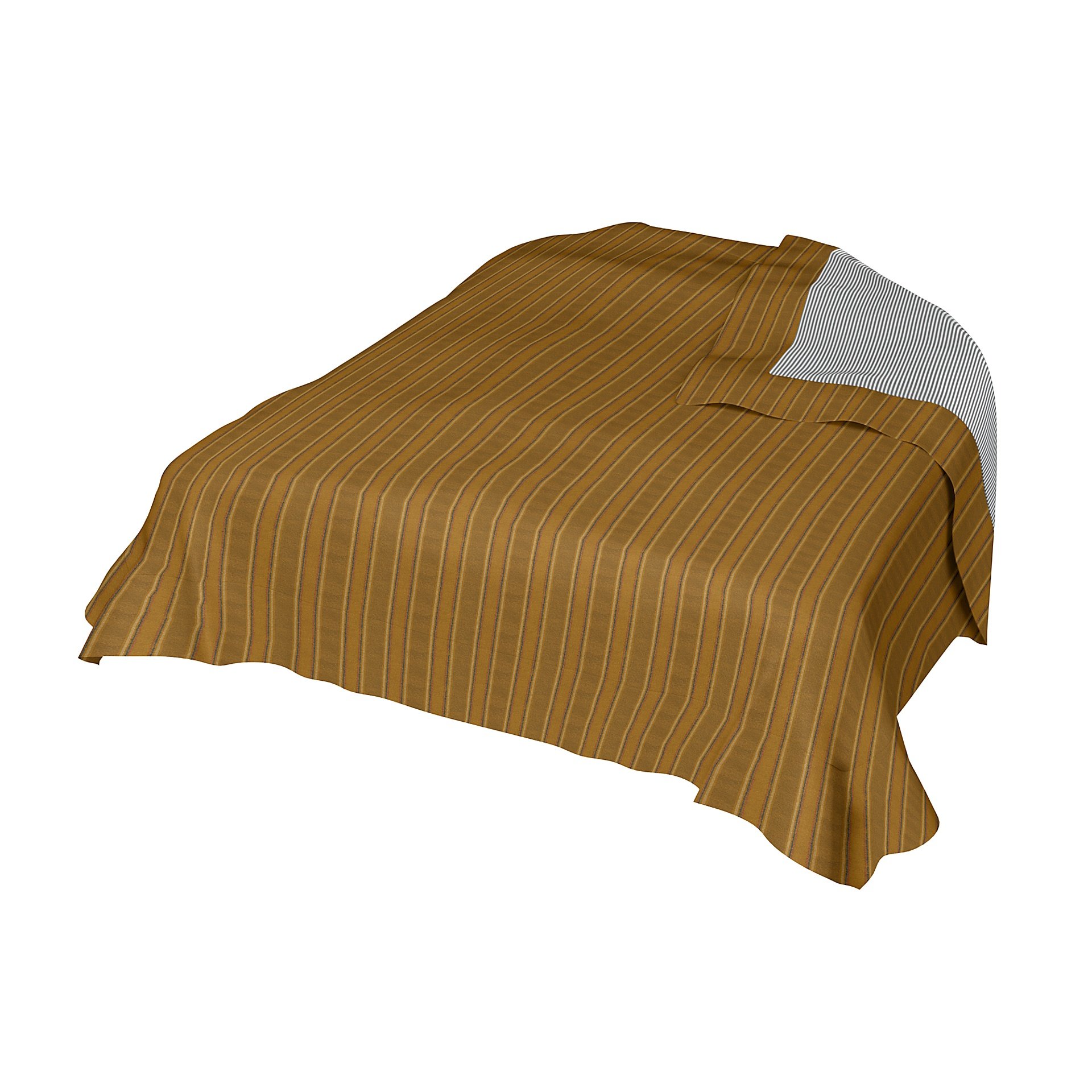Bedspread, Mustard Stripe, Cotton - Bemz