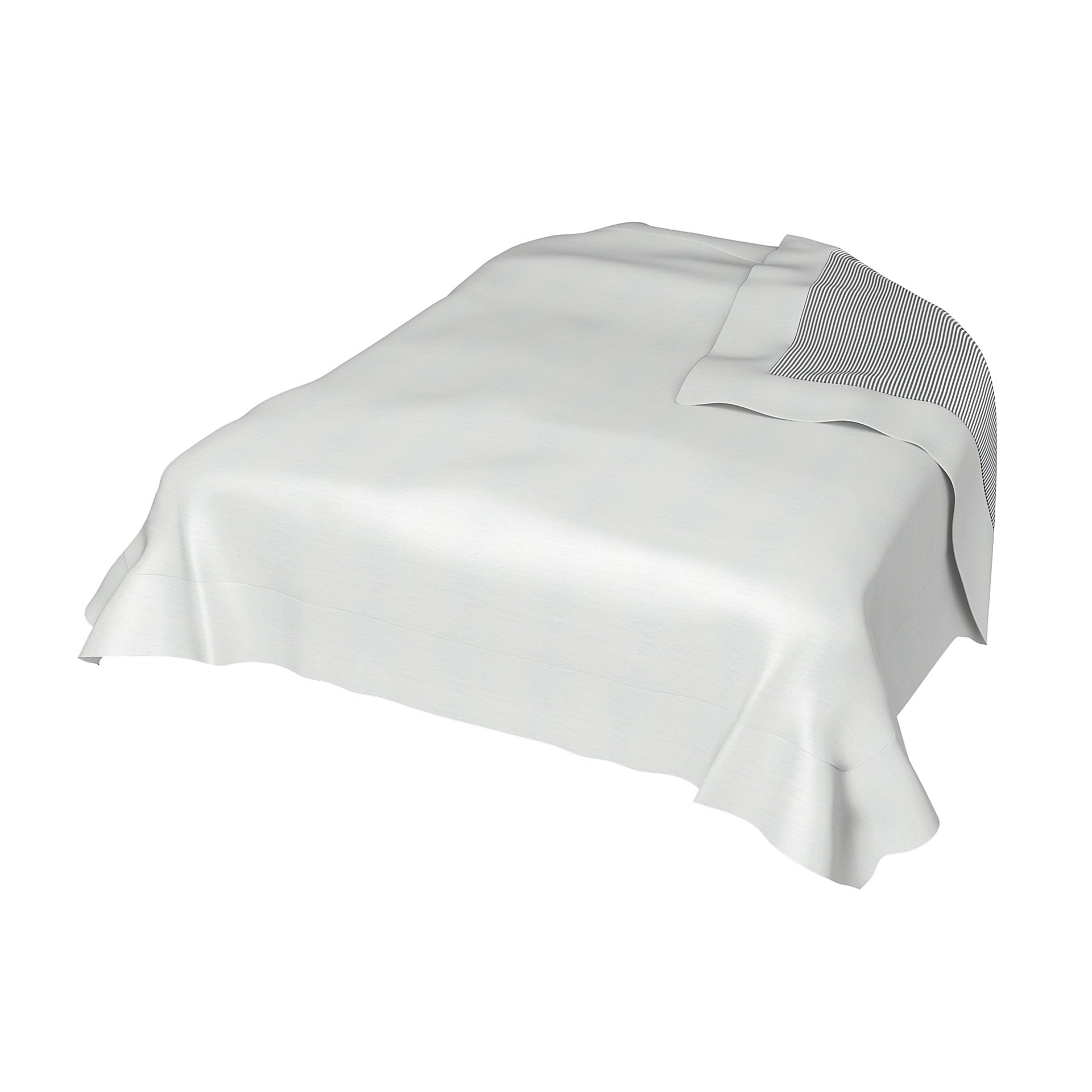 Bedspread, White, Linen - Bemz