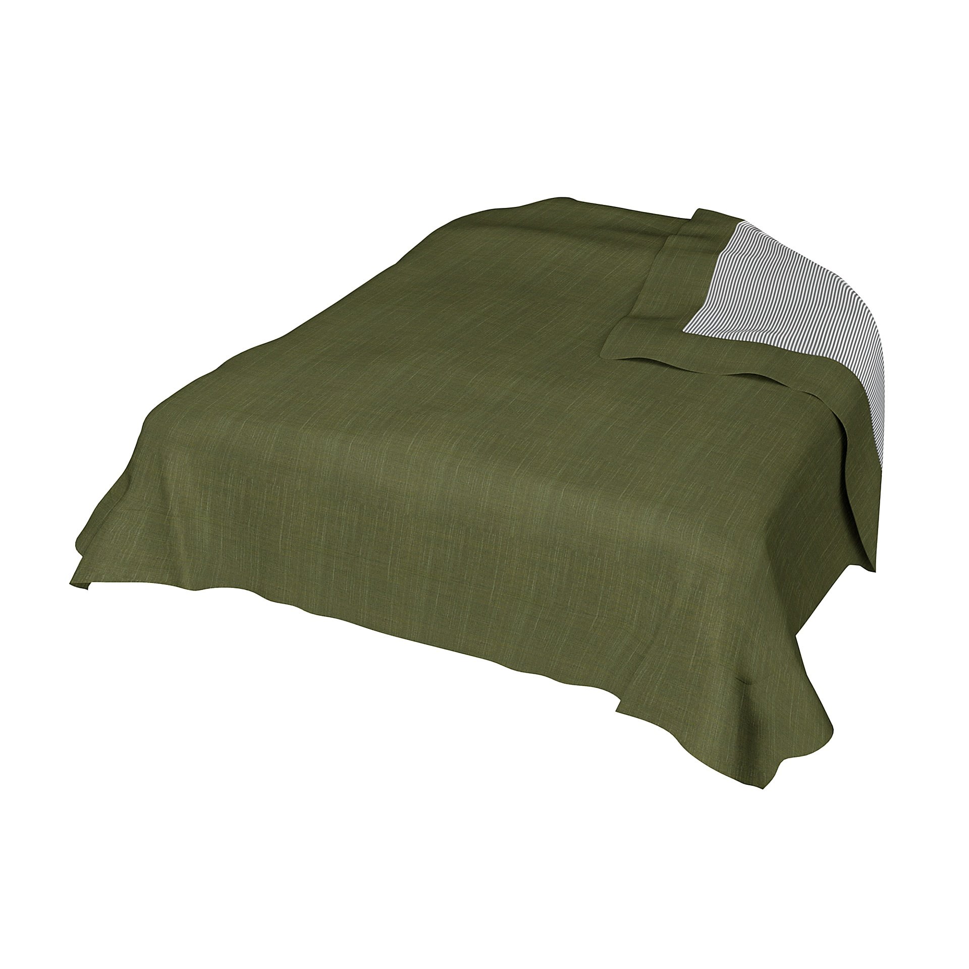 Bedspread, Moss Green, Boucle & Texture - Bemz