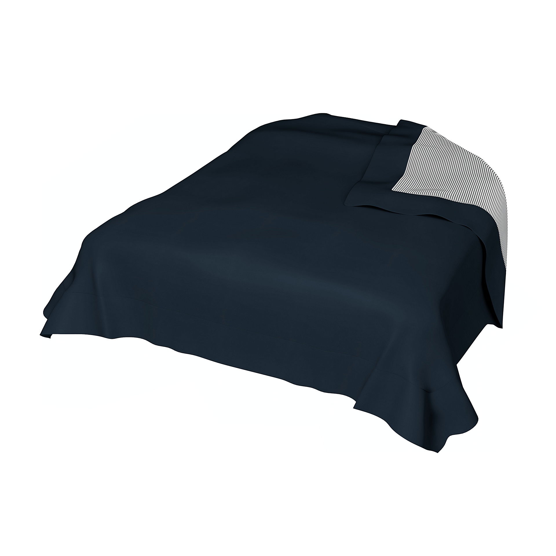 Bedspread, Navy Blue, Cotton - Bemz