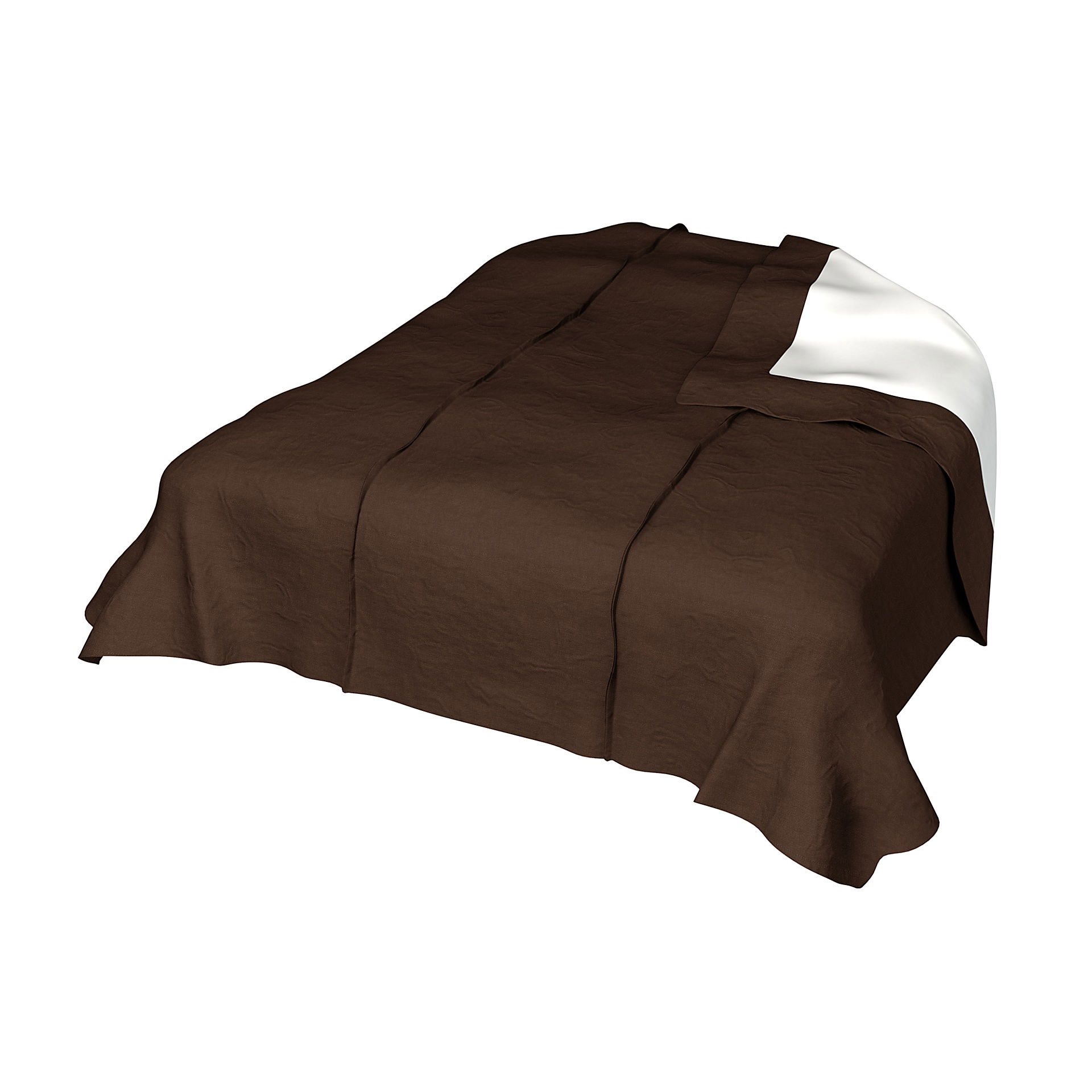 Bedspread, Chocolate, Linen - Bemz