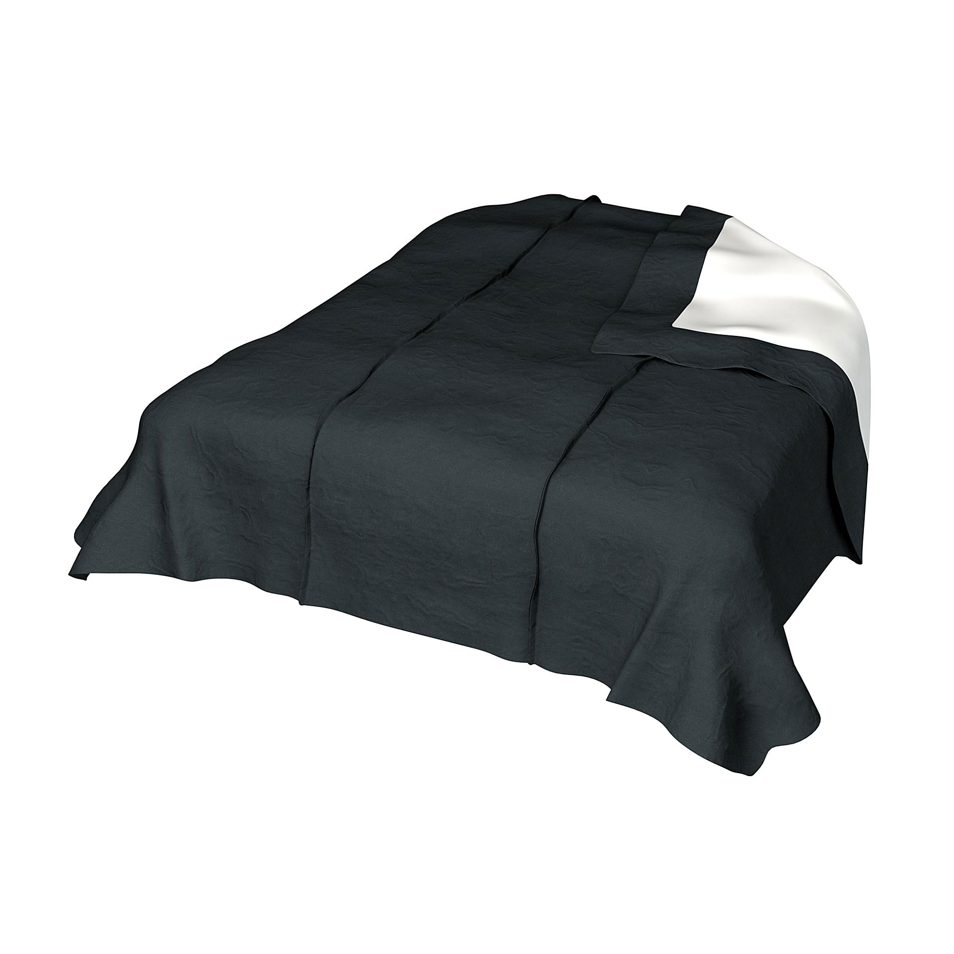 Bedspread, Graphite Grey, Linen - Bemz