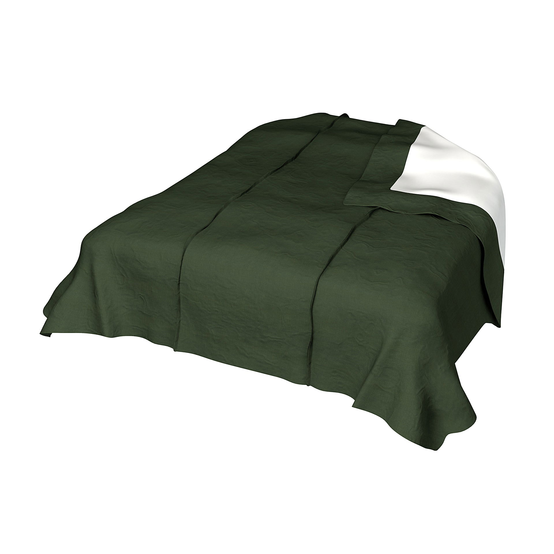 Bedspread, Moss, Linen - Bemz