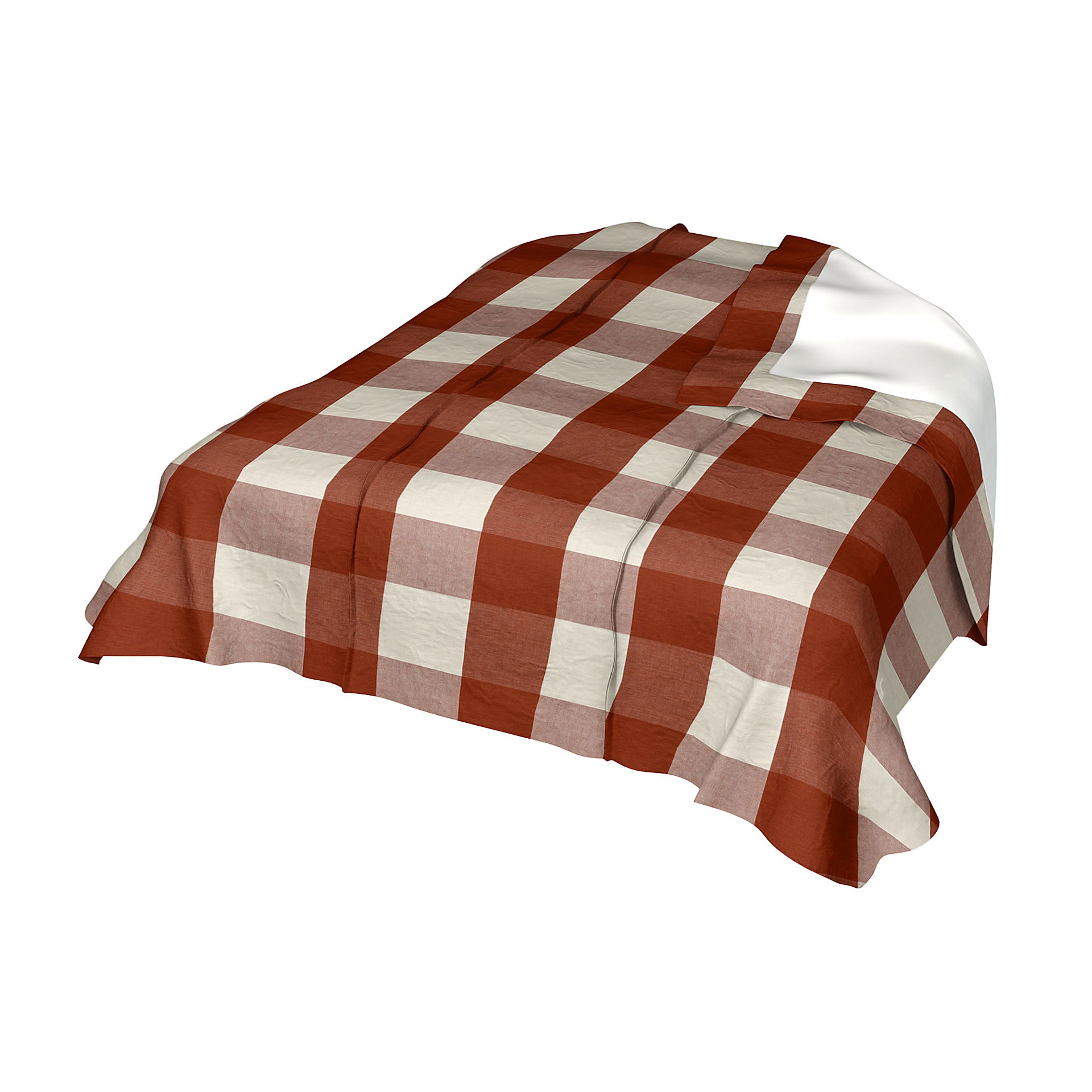 Bedspread, Terracotta, Linen - Bemz