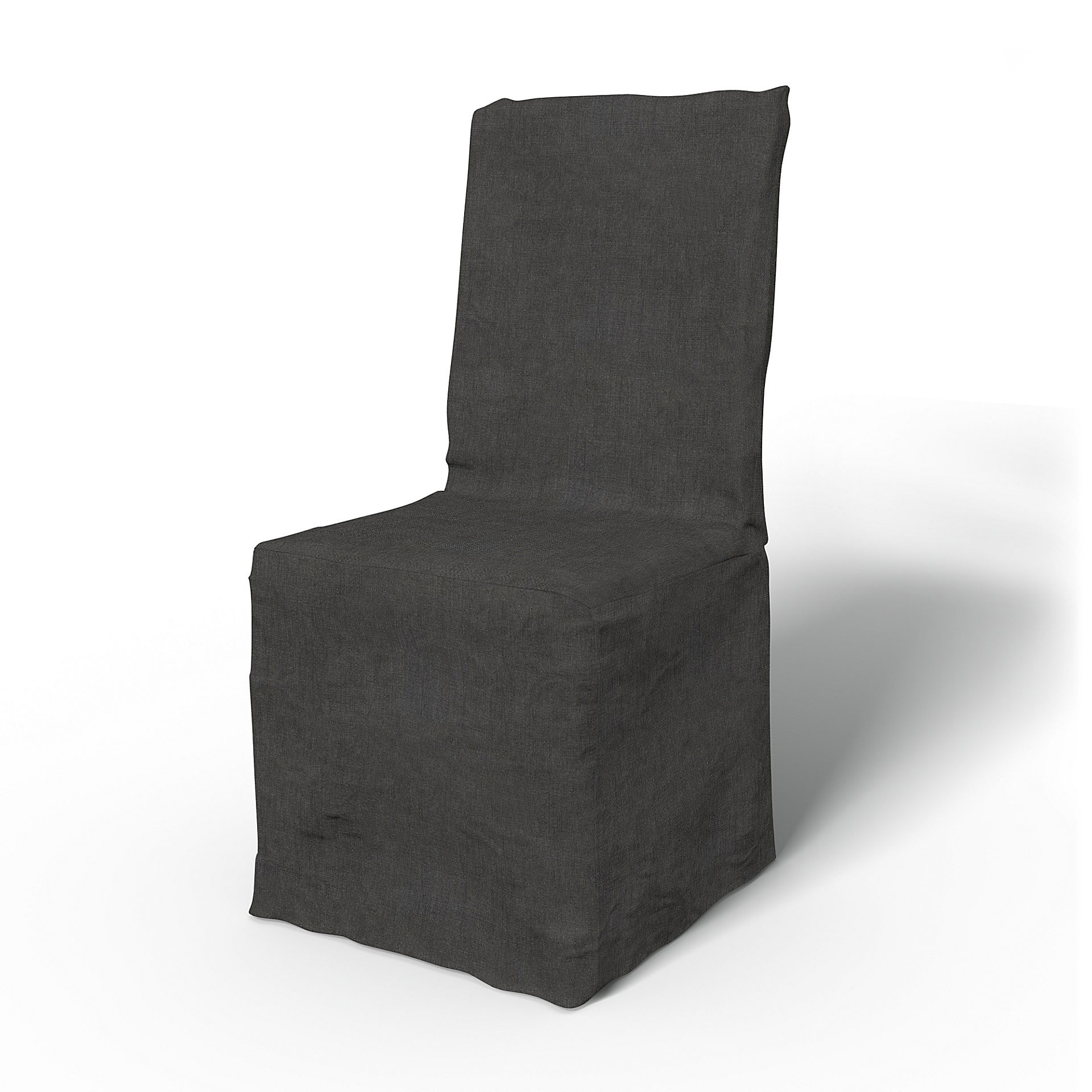 IKEA - Multi Fit Dining Chair Cover, Espresso, Linen - Bemz