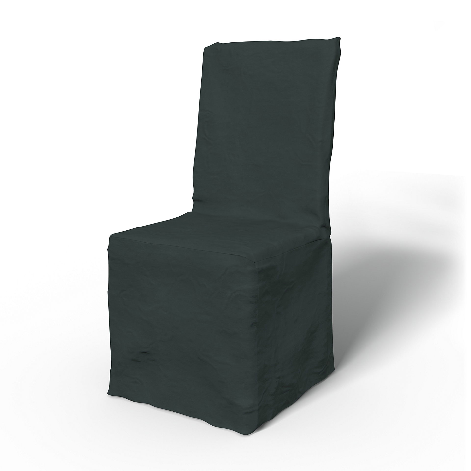 IKEA - Multi Fit Dining Chair Cover, Graphite Grey, Cotton - Bemz