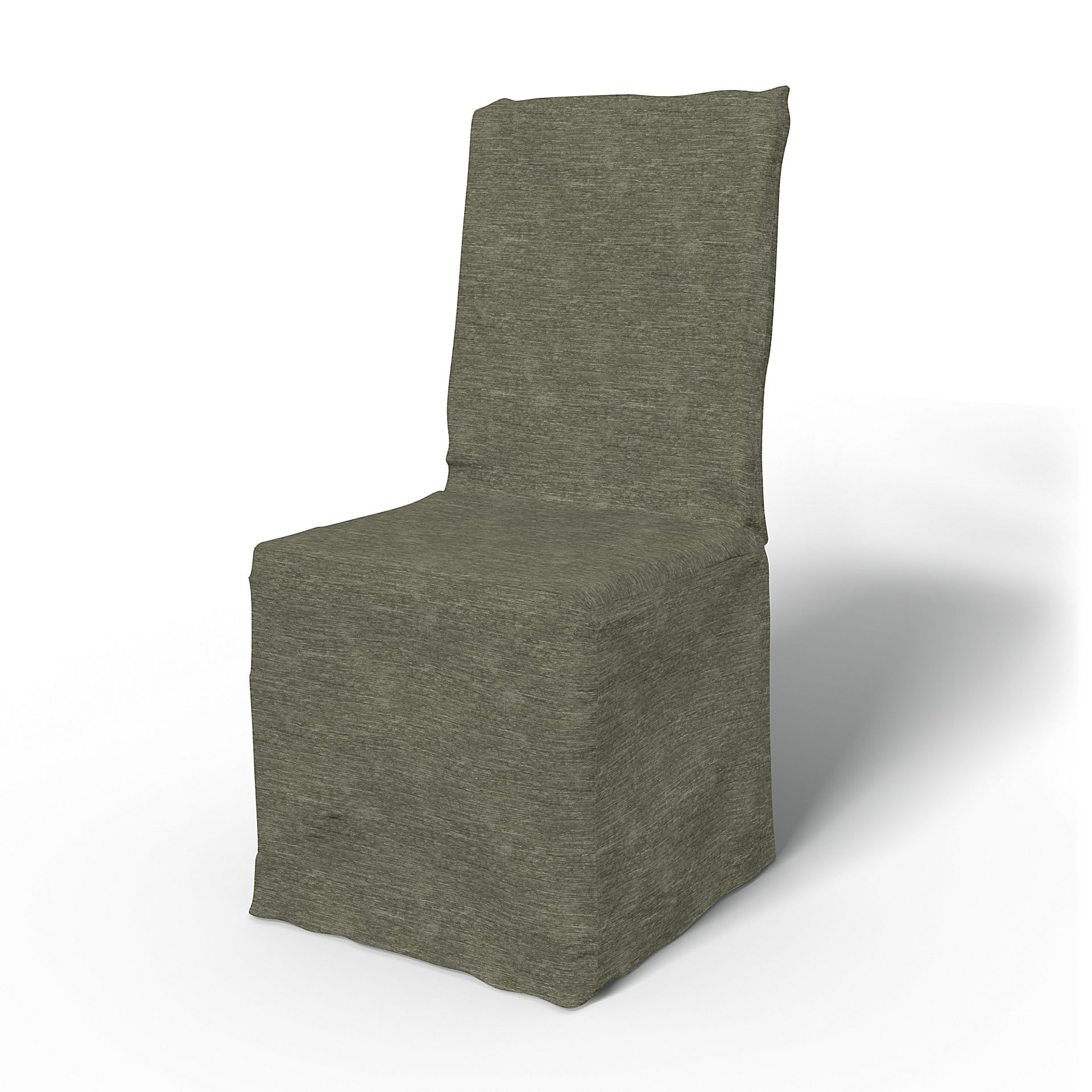 IKEA - Stolsöverdrag Multi Fit , Green Grey, Sammet - Bemz