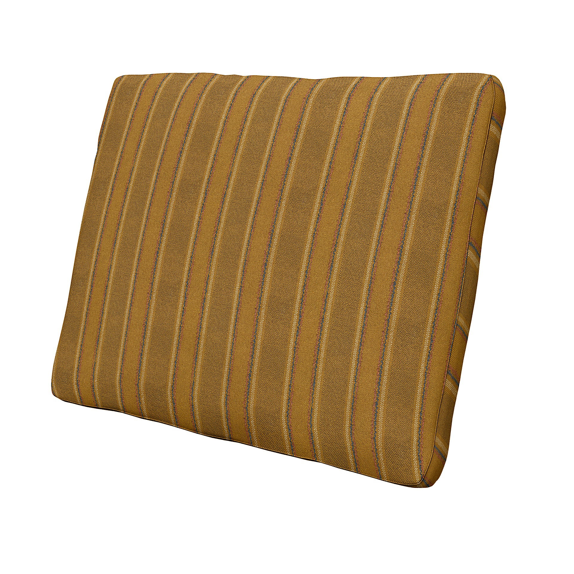 IKEA - Kuddfodral Karlstad 58x48x5 cm (23x19x2in), Mustard Stripe, Bomull - Bemz