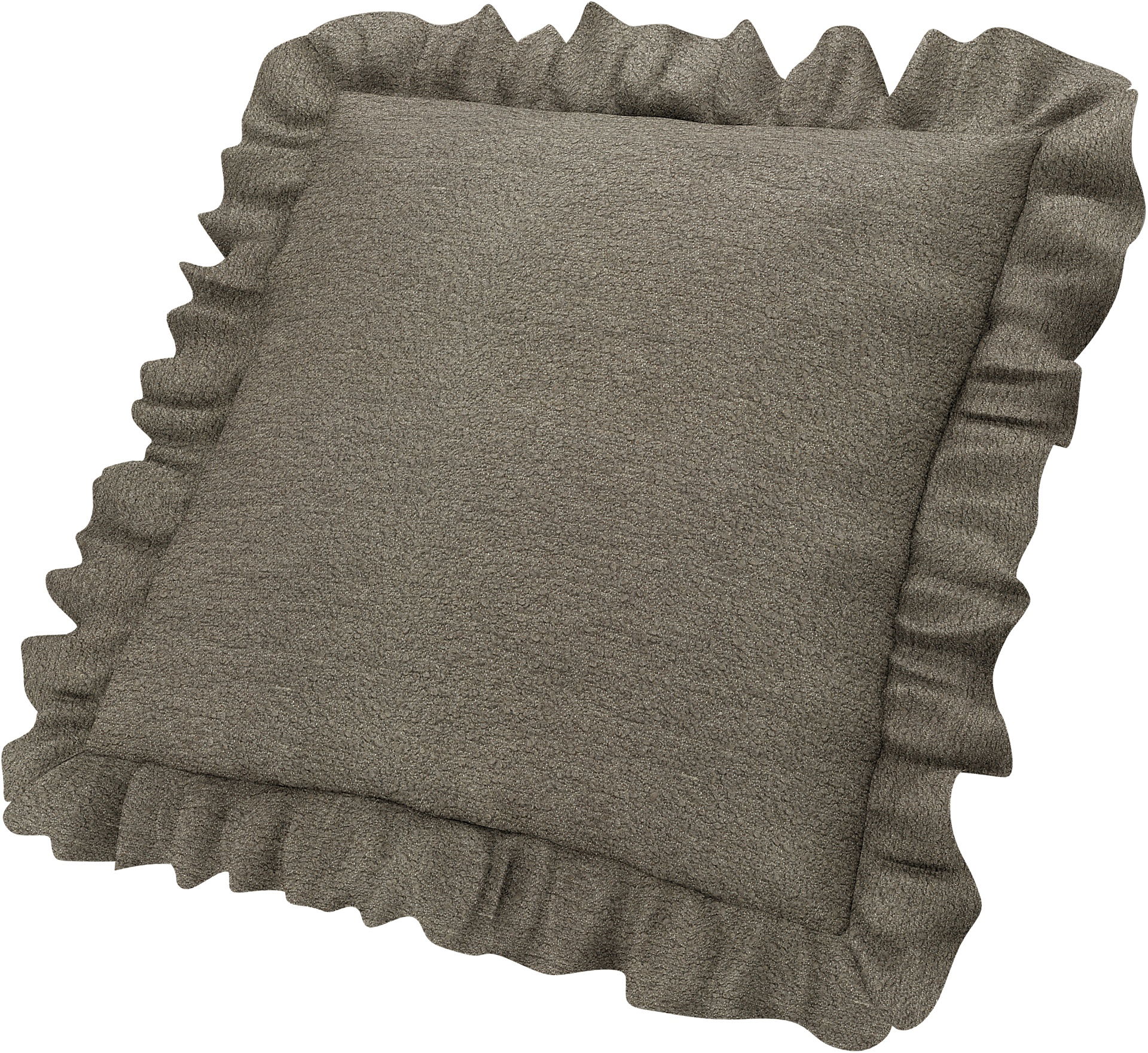 Kuddöverdrag med volanger, Sand Beige, BEMZ NATURE'S PALETTE COLLECTION - Bemz