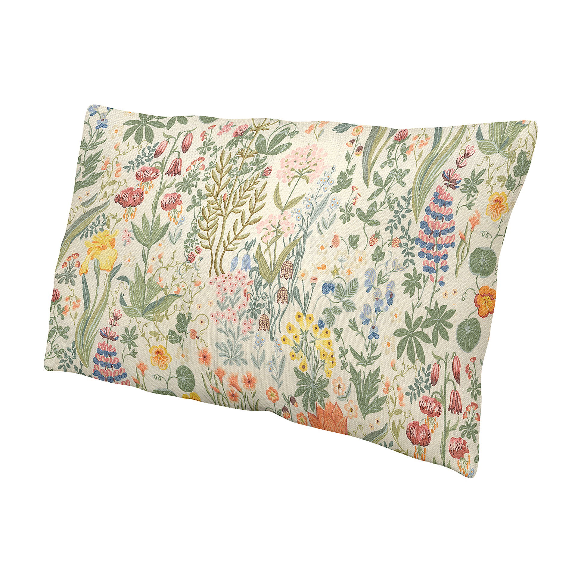 IKEA - Cushion Cover Ektorp 40x70 cm, Blomsterhav Light, BEMZ x BORÅSTAPETER COLLECTION - Bemz