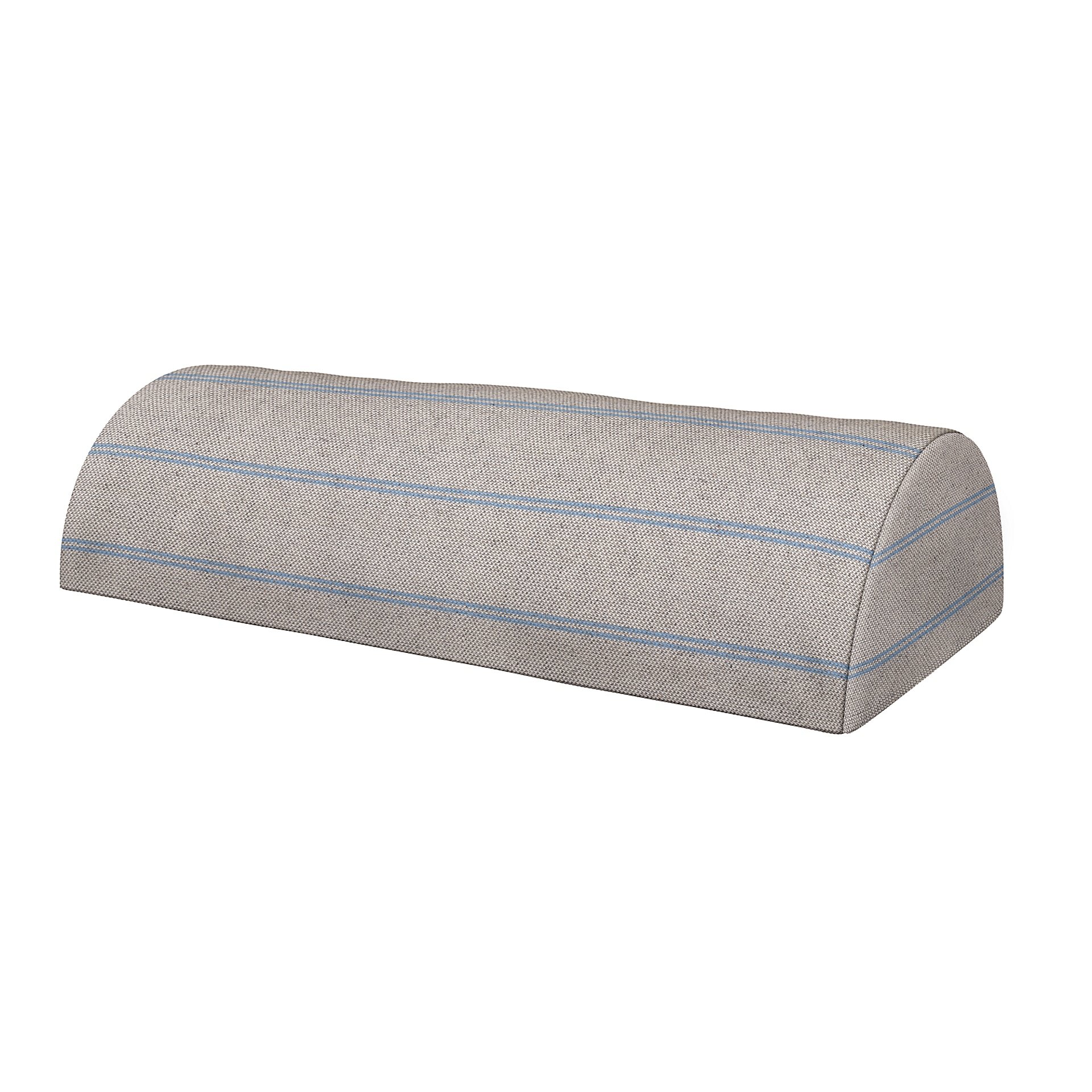IKEA - Cushion Cover Beddinge Half Moon , Blue Stripe, Cotton - Bemz