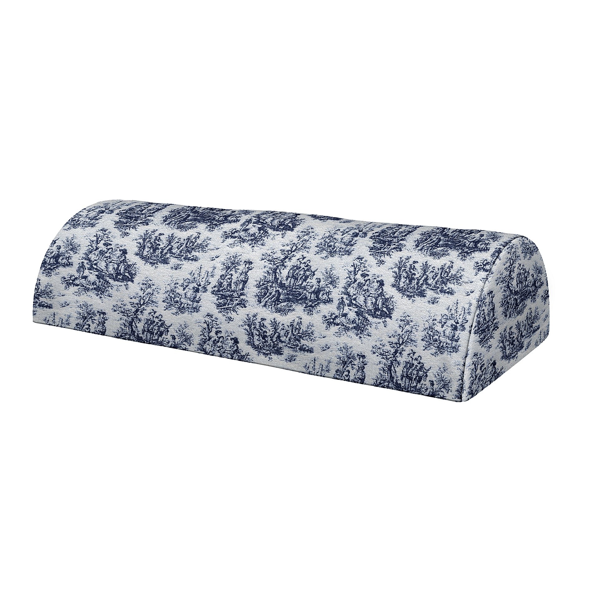 IKEA - Cushion Cover Beddinge Half Moon , Dark Blue, Boucle & Texture - Bemz