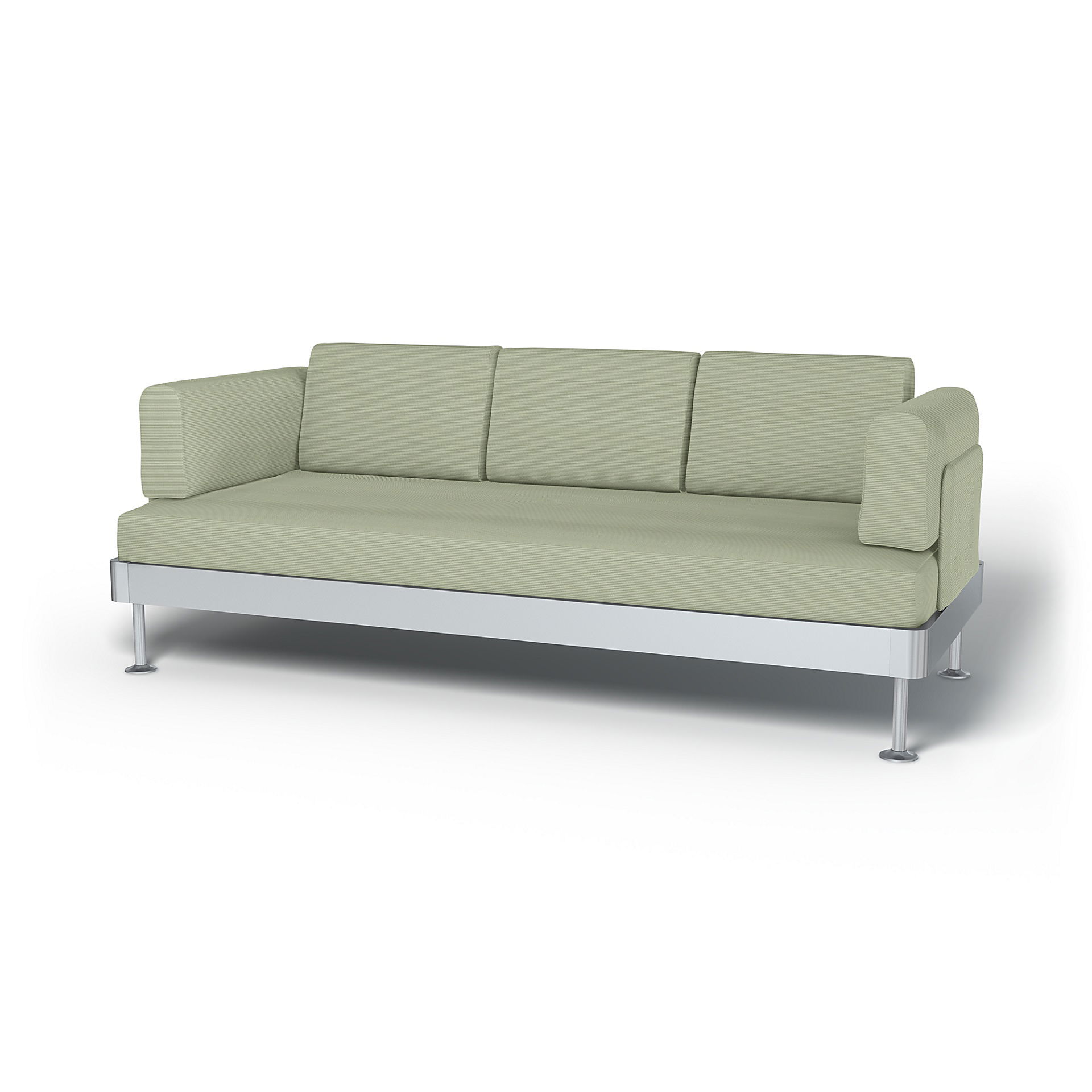 IKEA - Överdrag till Delaktig 3-sitssoffa, Seagrass, Manchester - Bemz