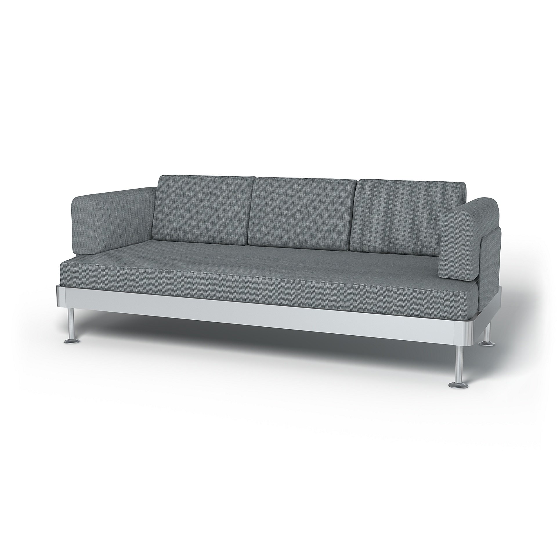 IKEA - Delaktig 3 Seater Sofa Cover, Denim, Cotton - Bemz
