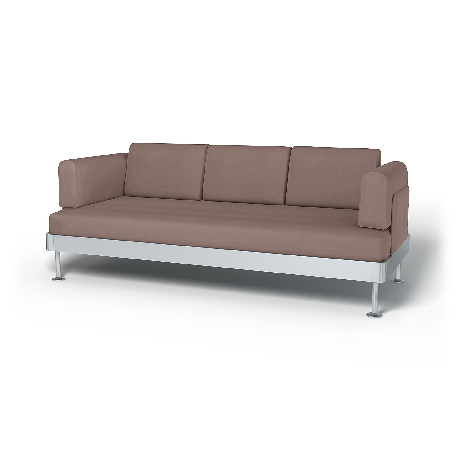 IKEA - Delaktig 3 Seater Sofa Cover, Lavender, Velvet - Bemz