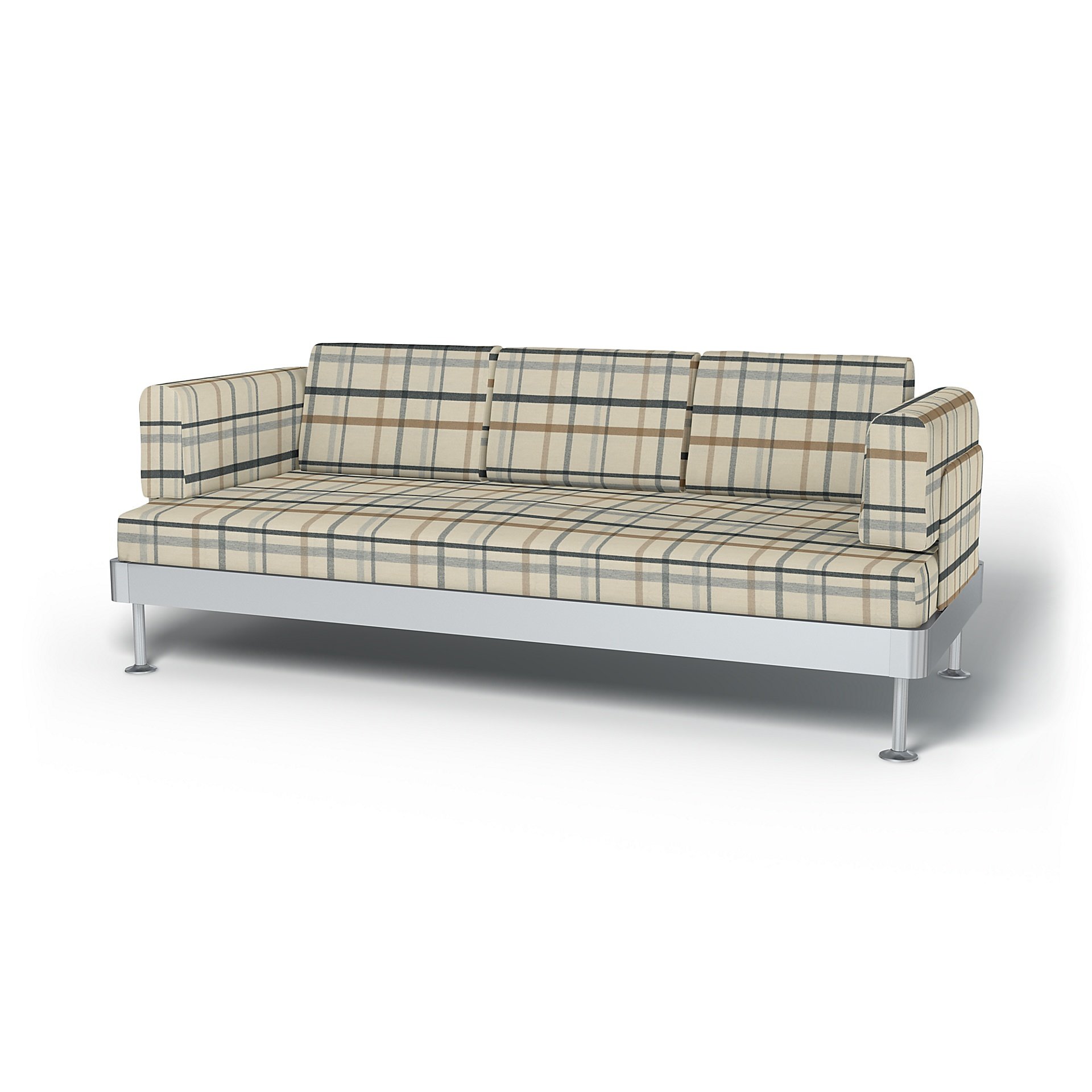 IKEA - Delaktig 3 Seater Sofa Cover, Fawn Brown, Wool - Bemz
