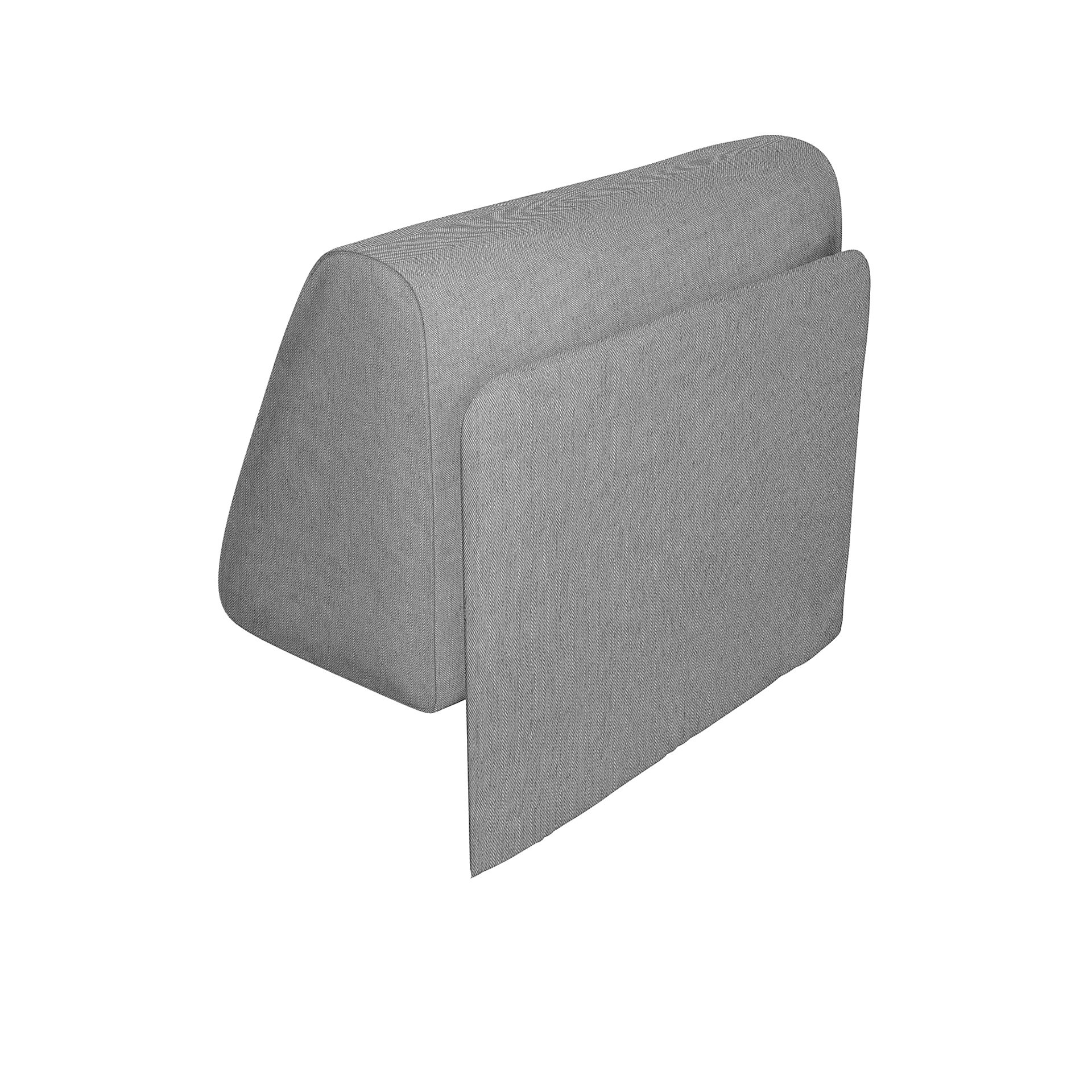 IKEA - Delaktig Backrest with Cushion Cover, Graphite, Linen - Bemz