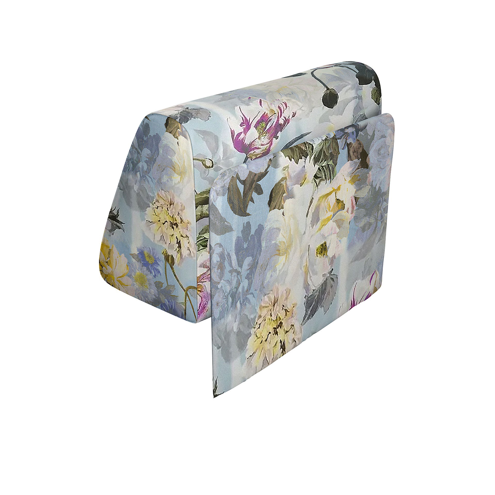 IKEA - Delaktig Backrest with Cushion Cover, Sky, Linen - Bemz