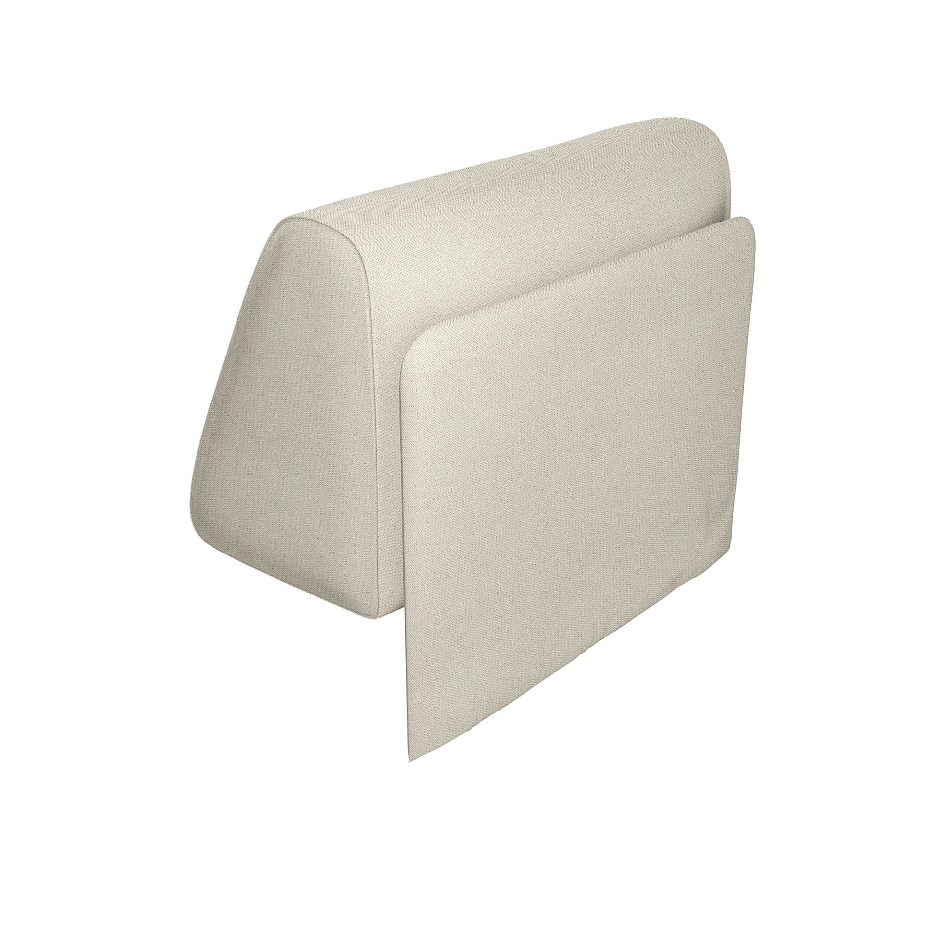 IKEA - Delaktig Backrest with Cushion Cover, Unbleached, Linen - Bemz