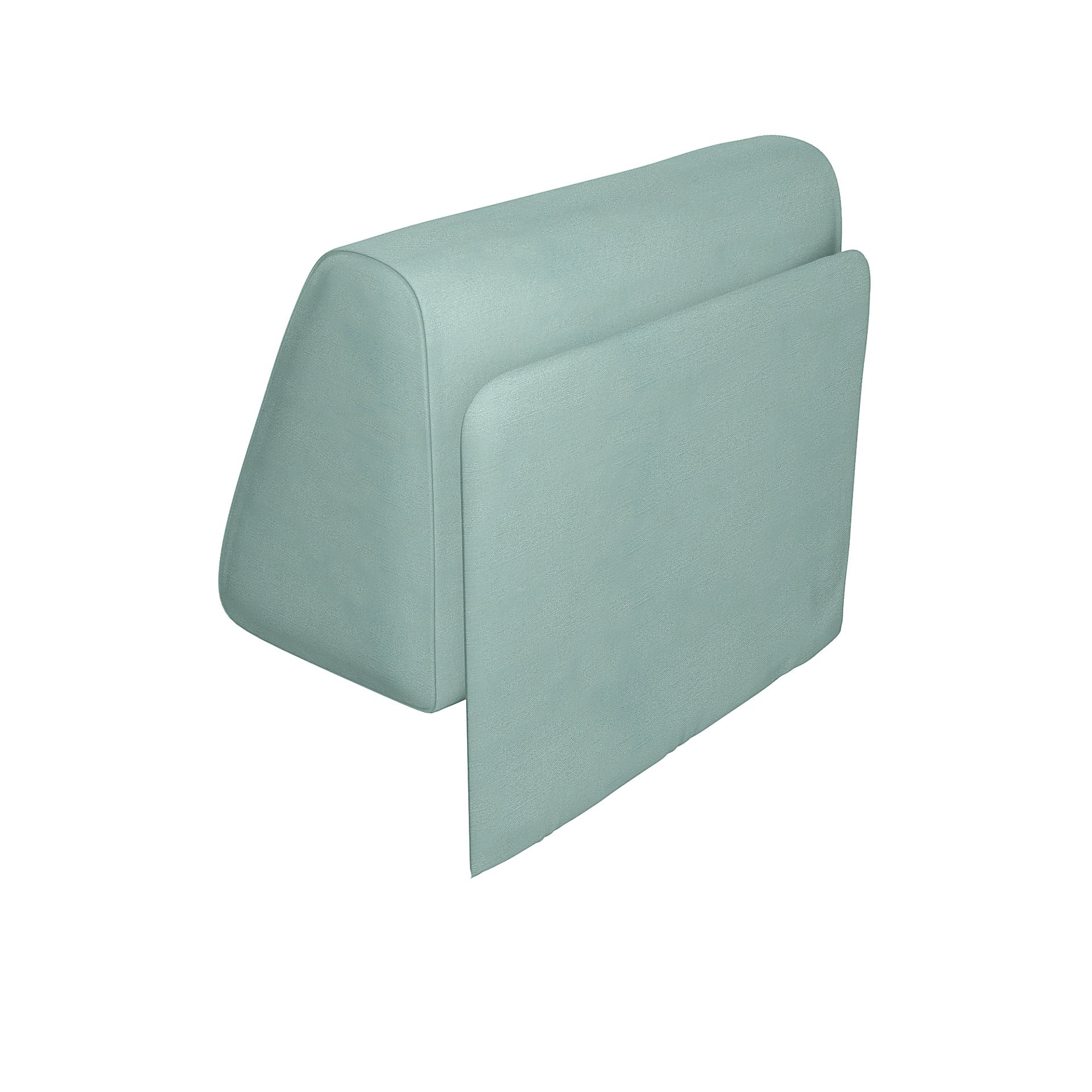 IKEA - Delaktig Backrest with Cushion Cover, Mineral Blue, Linen - Bemz