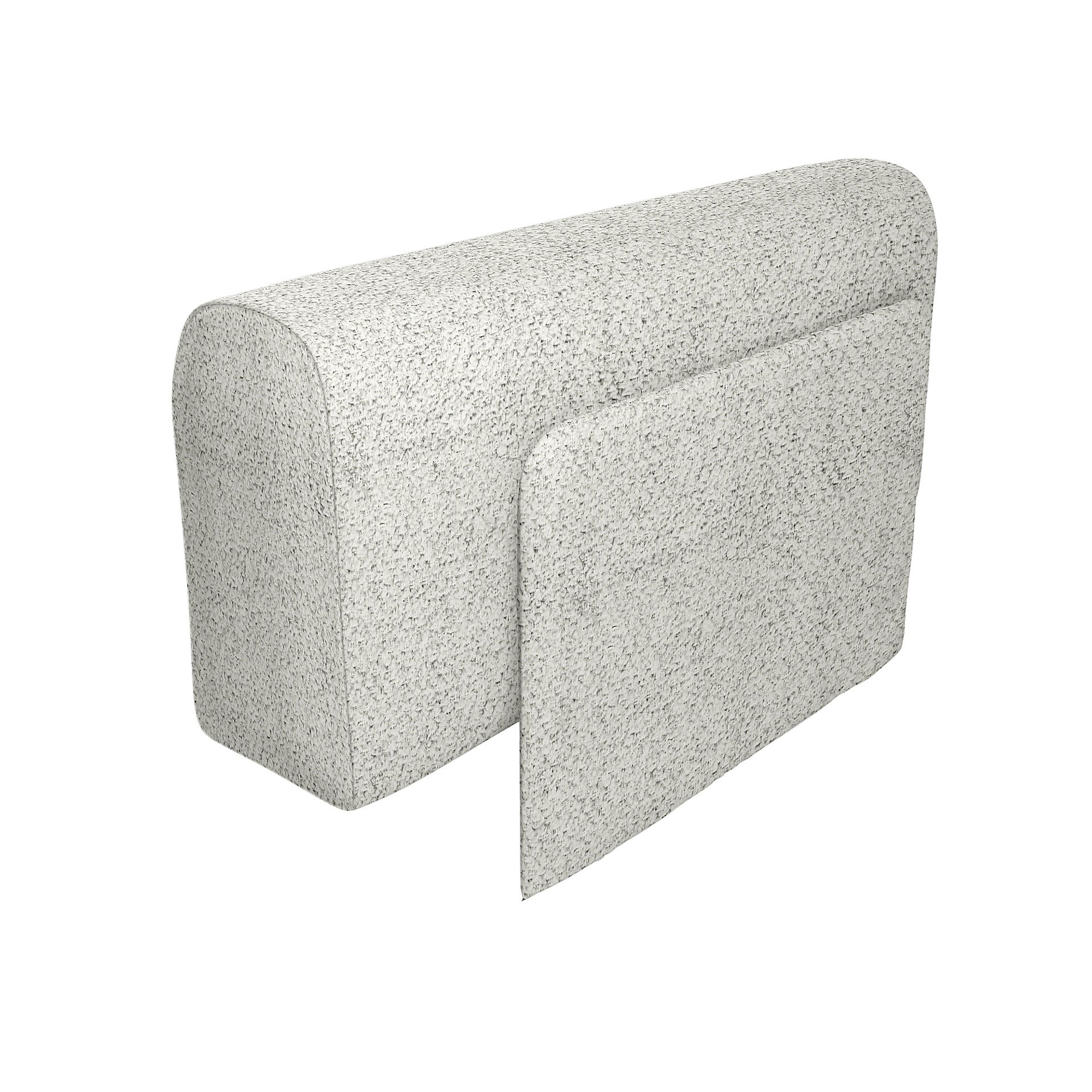 IKEA - Överdrag till Delaktig armstöd med kudde, Ivory, BOUCLÉ & TEXTUR - Bemz