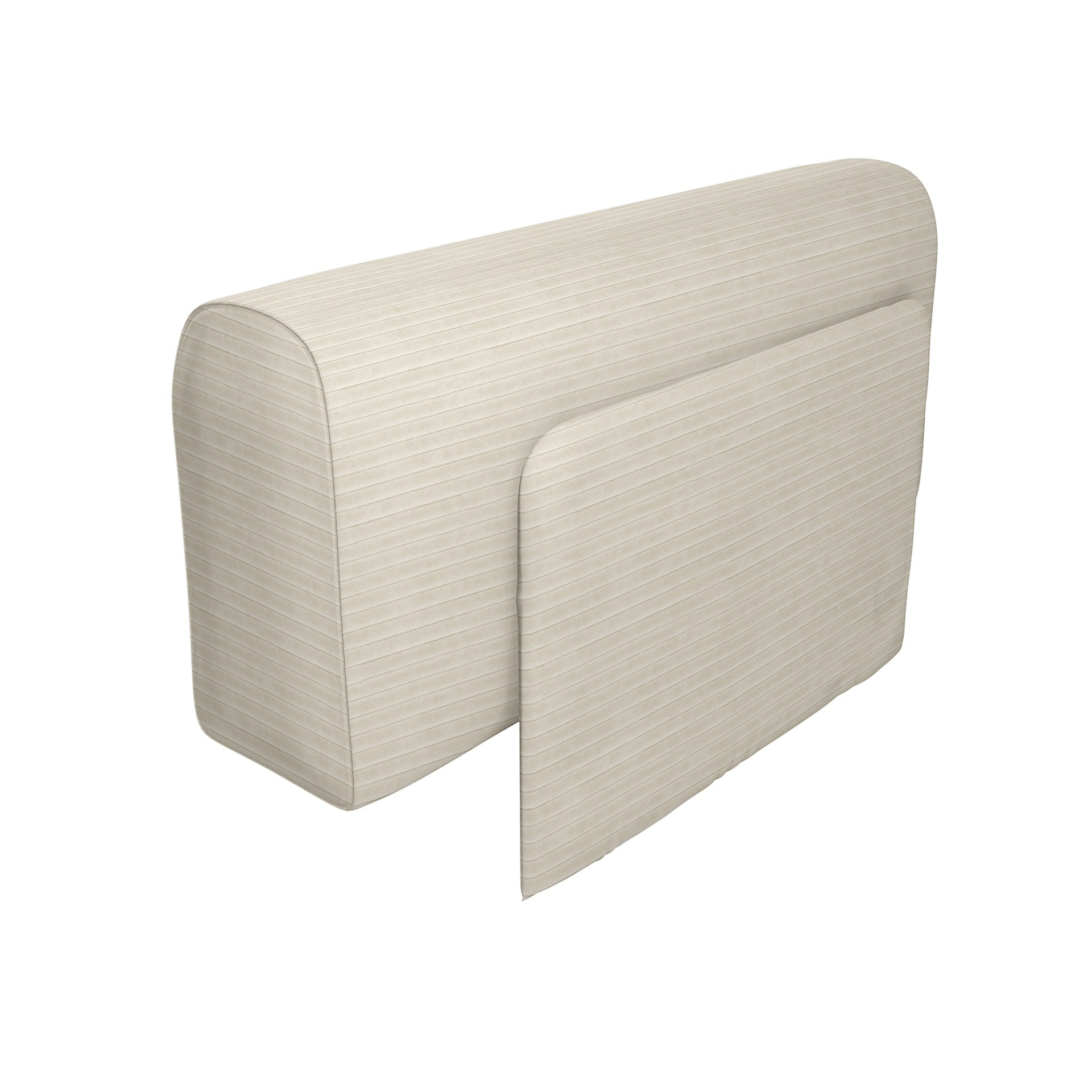 IKEA - Delaktig Armrest with Cushion Cover, Tofu, Corduroy - Bemz