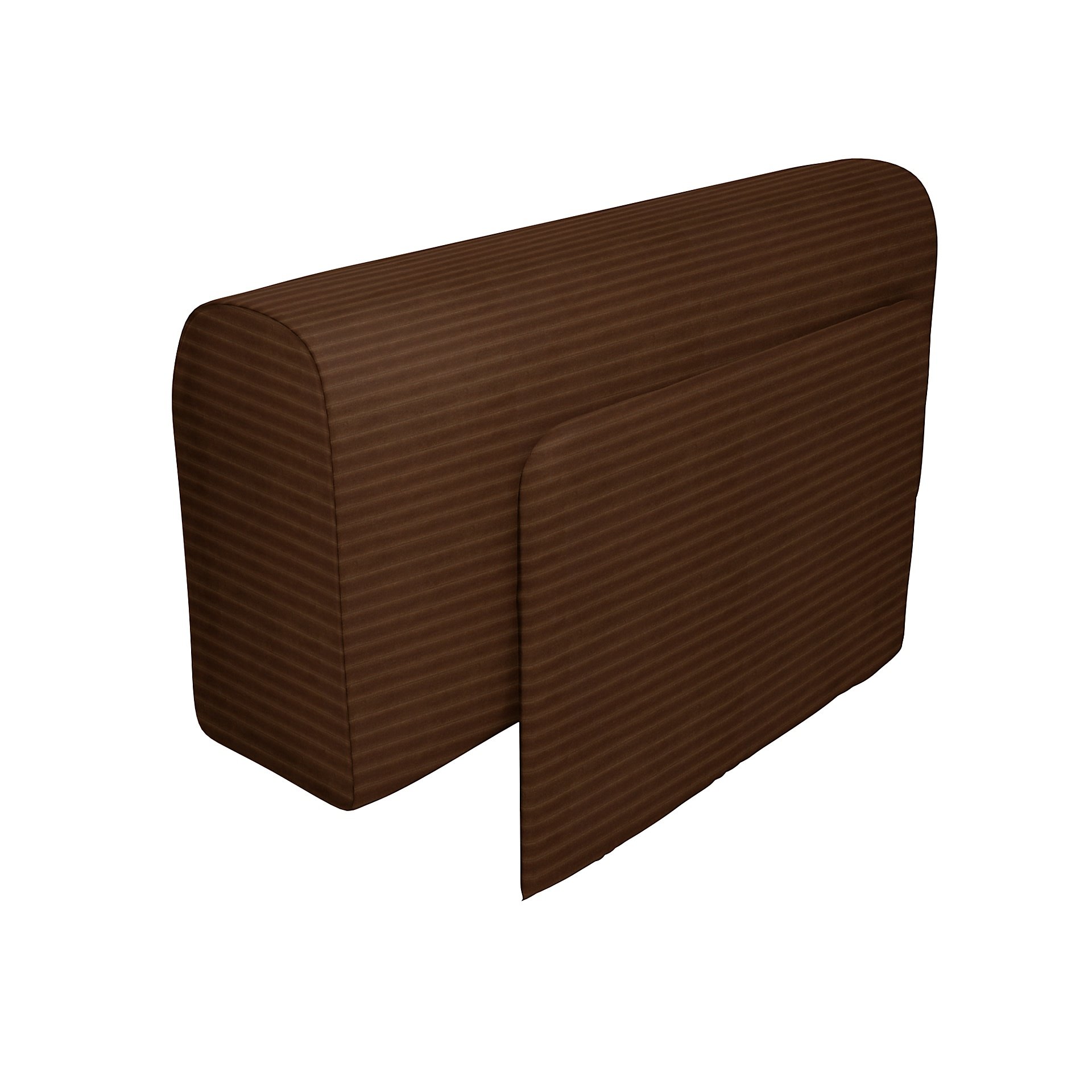 IKEA - Delaktig Armrest with Cushion Cover, Chocolate Brown, Corduroy - Bemz