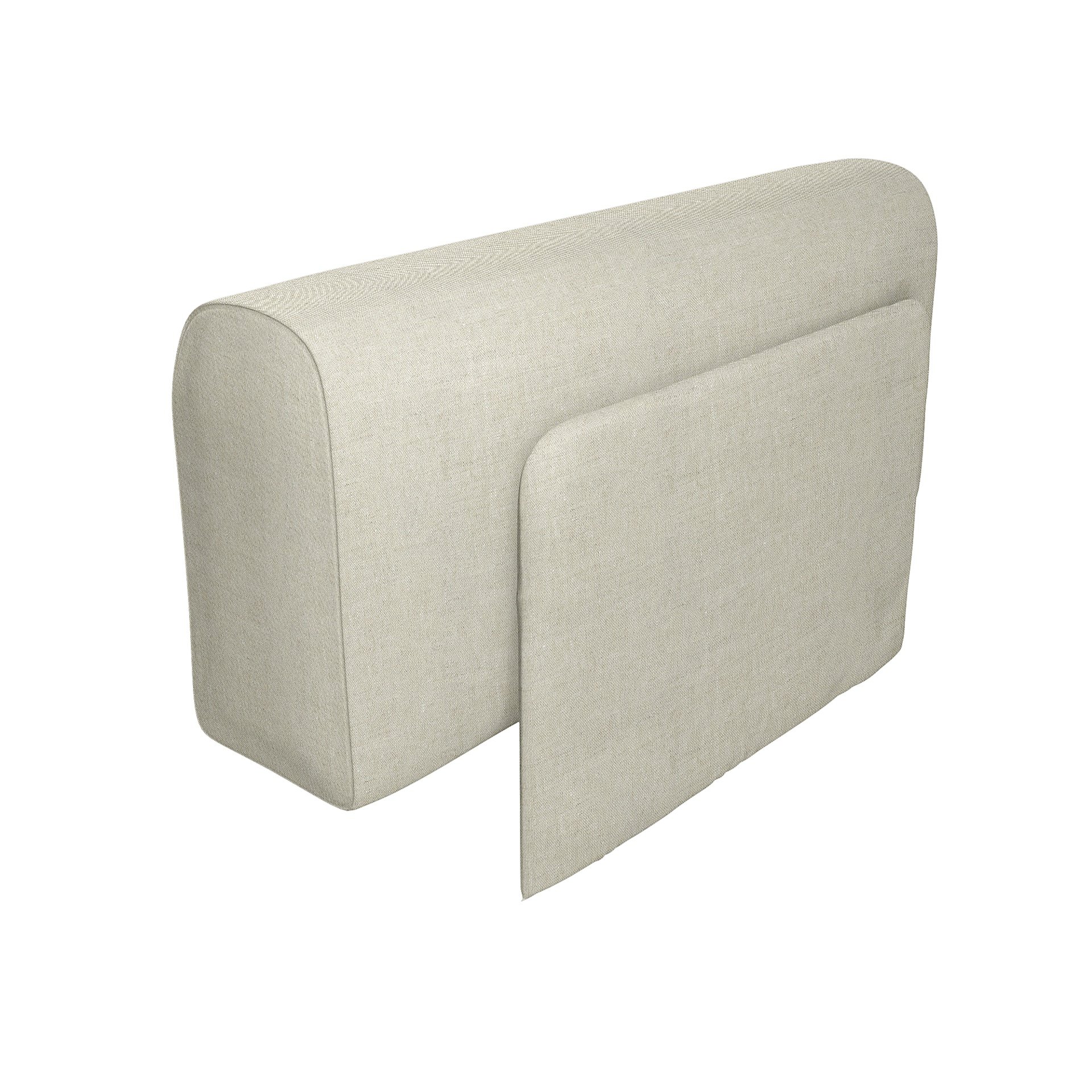 IKEA - Delaktig Armrest with Cushion Cover, Natural, Linen - Bemz