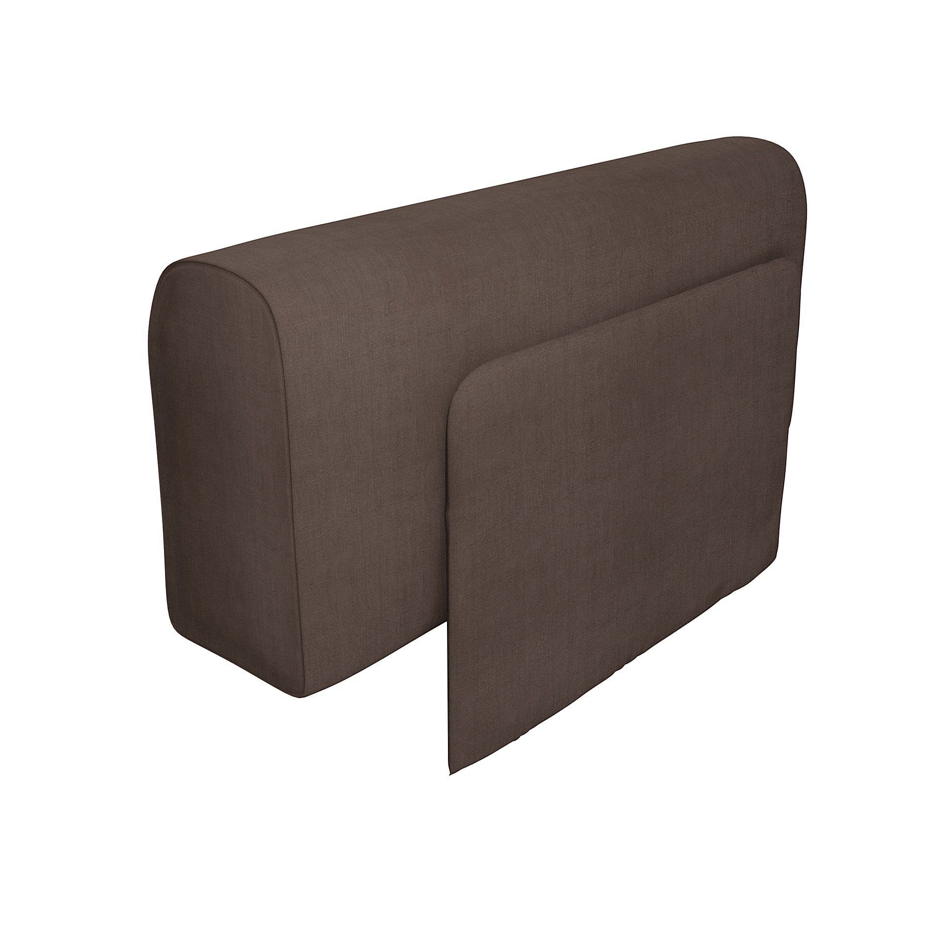 IKEA - Delaktig Armrest with Cushion Cover, Cocoa, Linen - Bemz