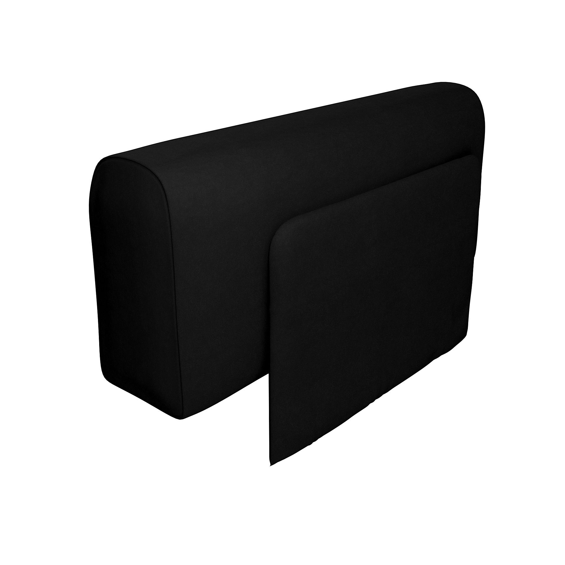 IKEA - Överdrag till Delaktig armstöd med kudde, Black, Sammet - Bemz