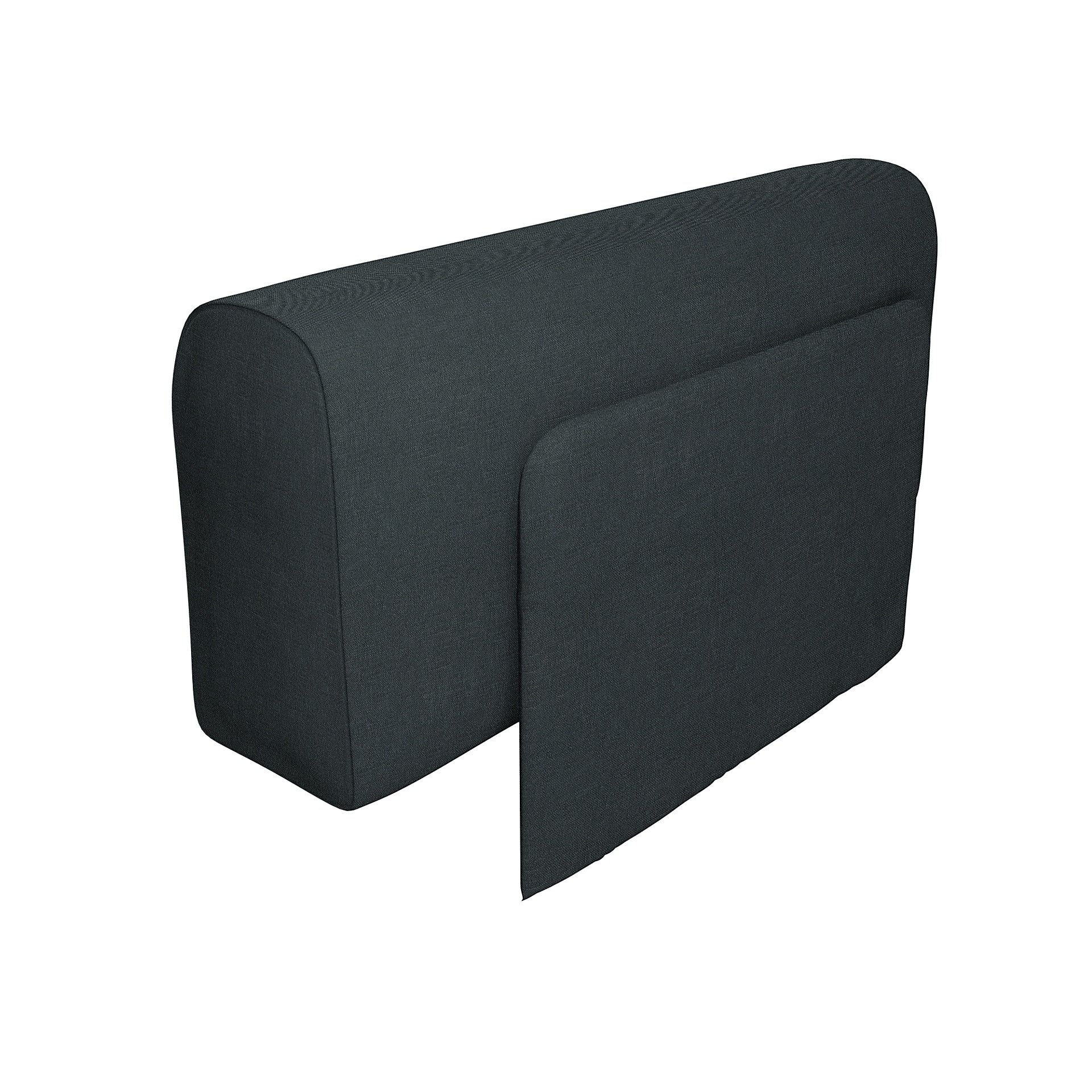 IKEA - Delaktig Armrest with Cushion Cover, Graphite Grey, Linen - Bemz