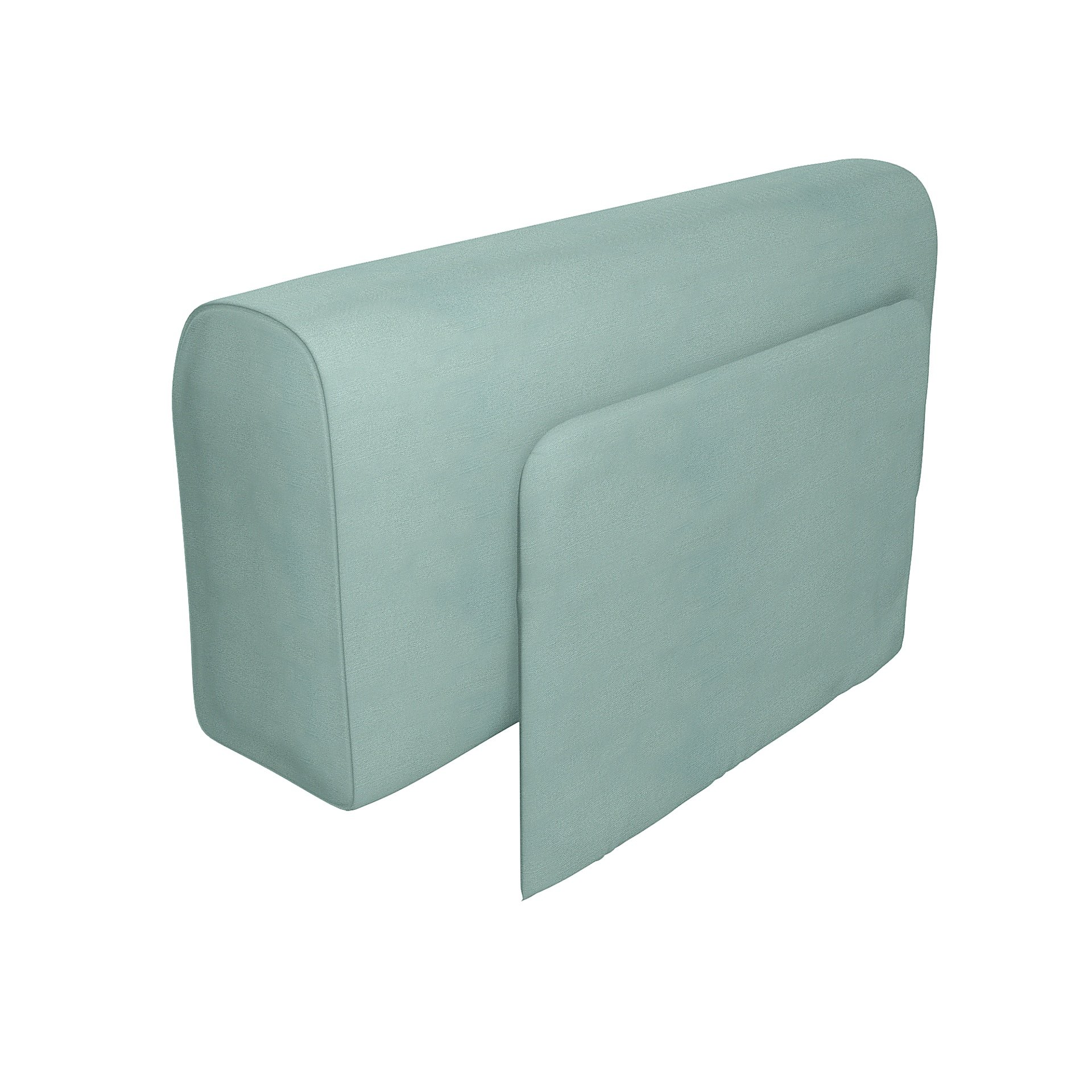 IKEA - Delaktig Armrest with Cushion Cover, Mineral Blue, Linen - Bemz