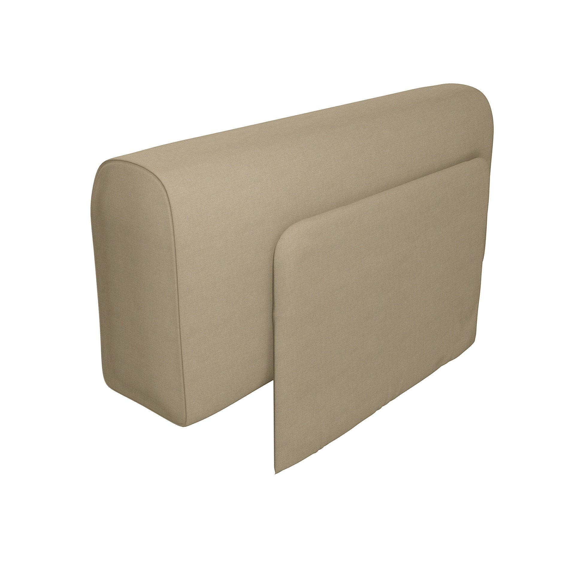 IKEA - Delaktig Armrest with Cushion Cover, Tan, Linen - Bemz