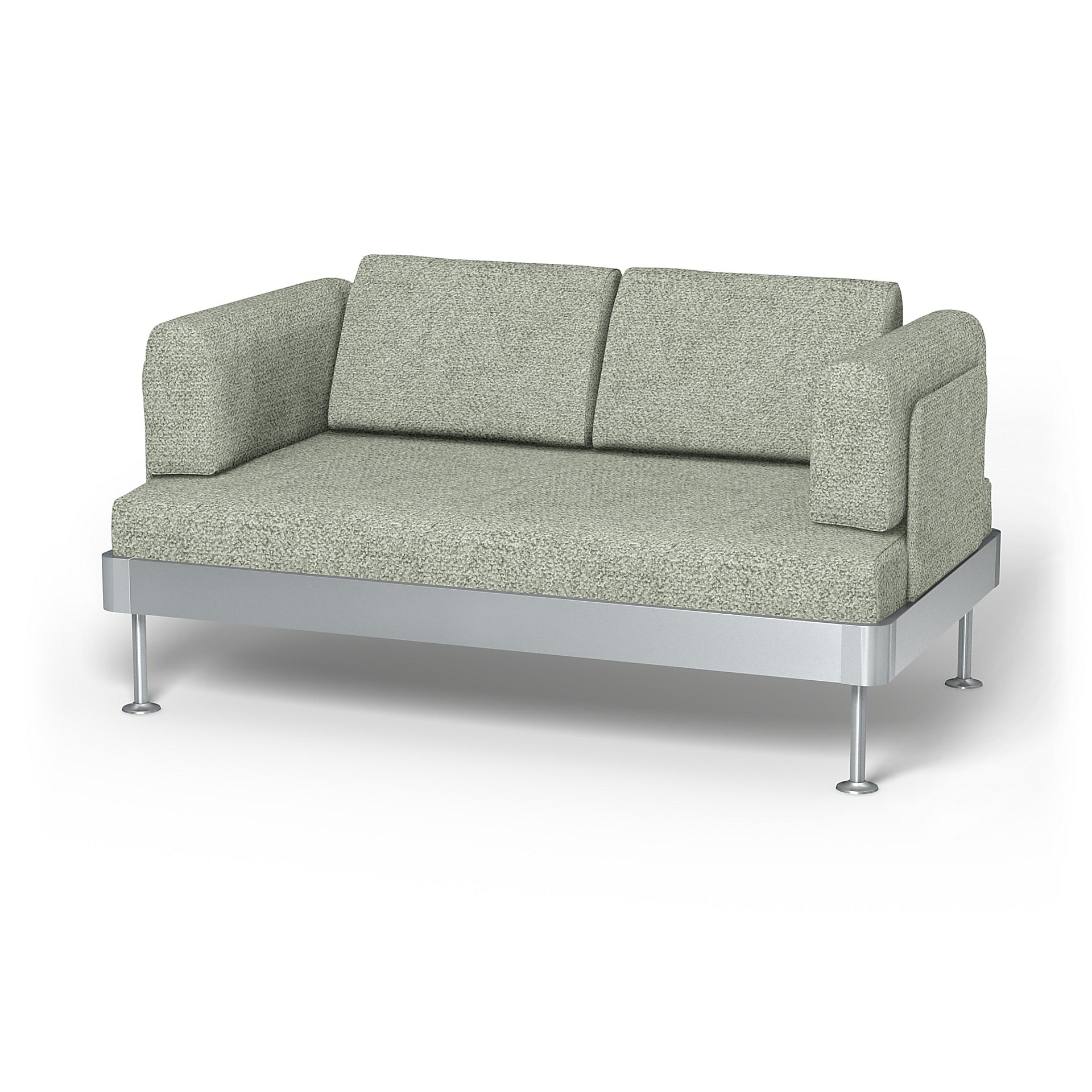 IKEA - Delaktig 2 Seater Sofa Cover, Pistachio, Boucle & Texture - Bemz