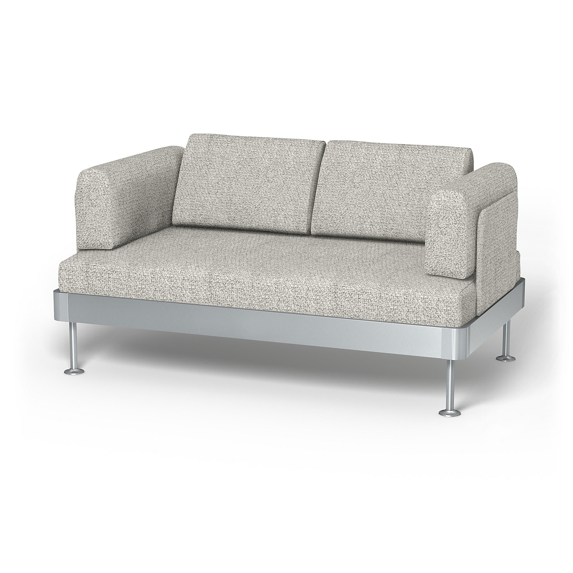IKEA - Delaktig 2 Seater Sofa Cover, Driftwood, Boucle & Texture - Bemz