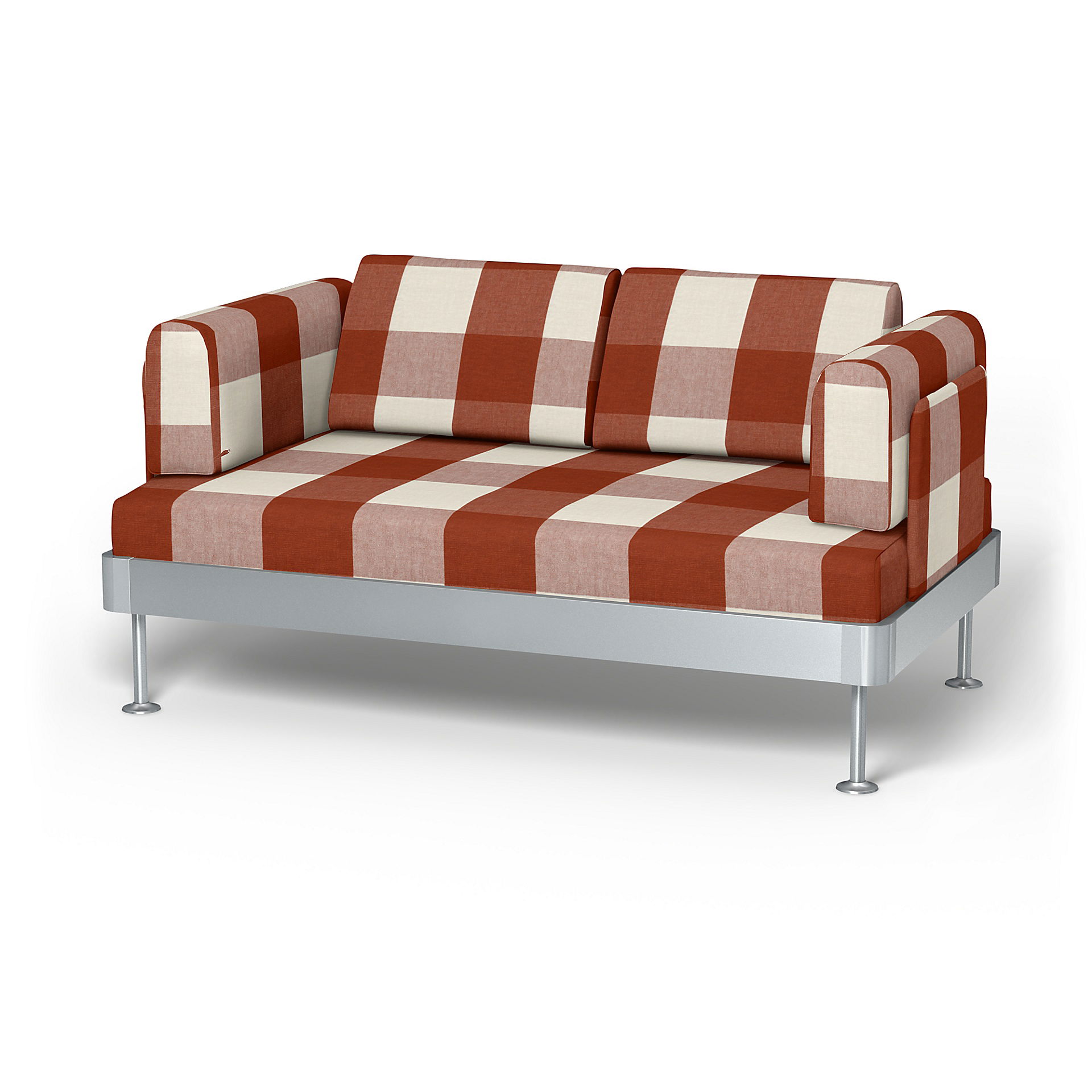 IKEA - Delaktig 2 Seater Sofa Cover, Terracotta, Linen - Bemz