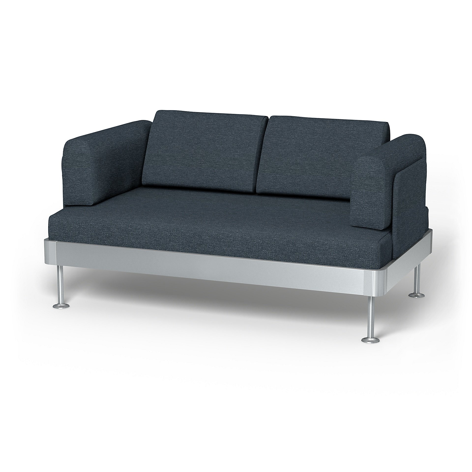 IKEA - Delaktig 2 Seater Sofa Cover, Denim, Boucle & Texture - Bemz