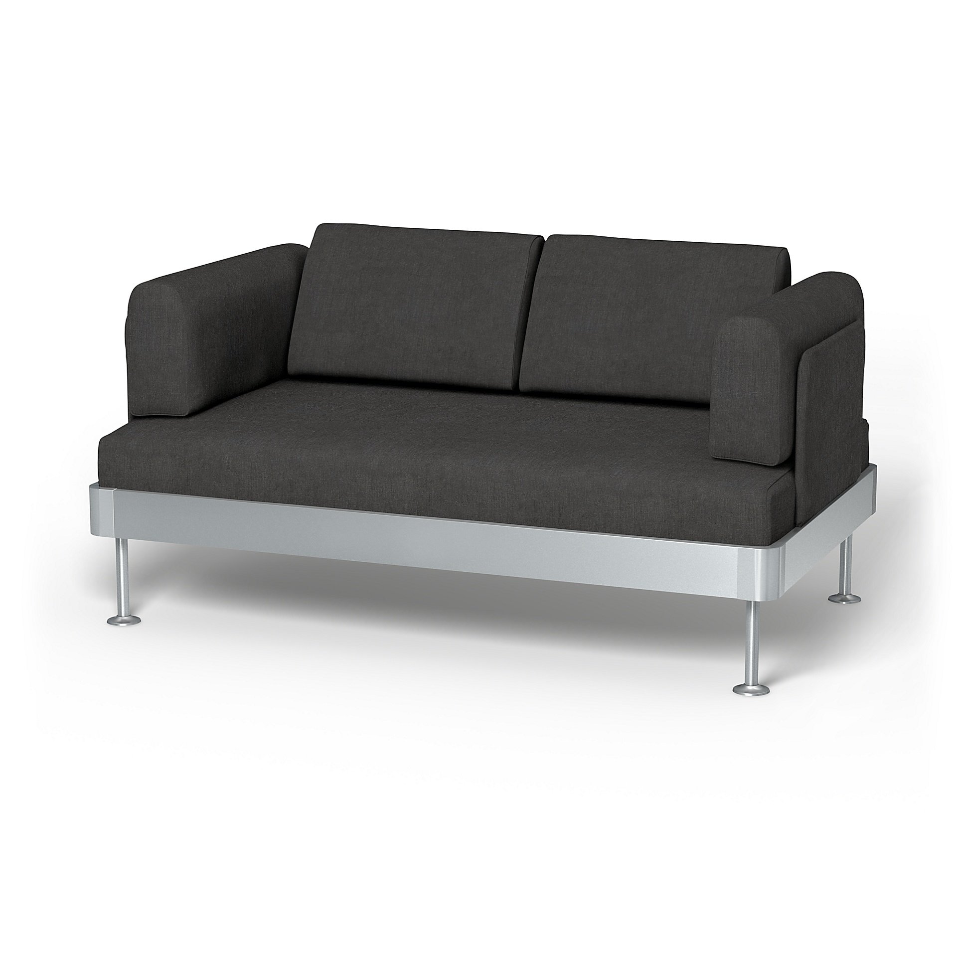 IKEA - Delaktig 2 Seater Sofa Cover, Espresso, Linen - Bemz