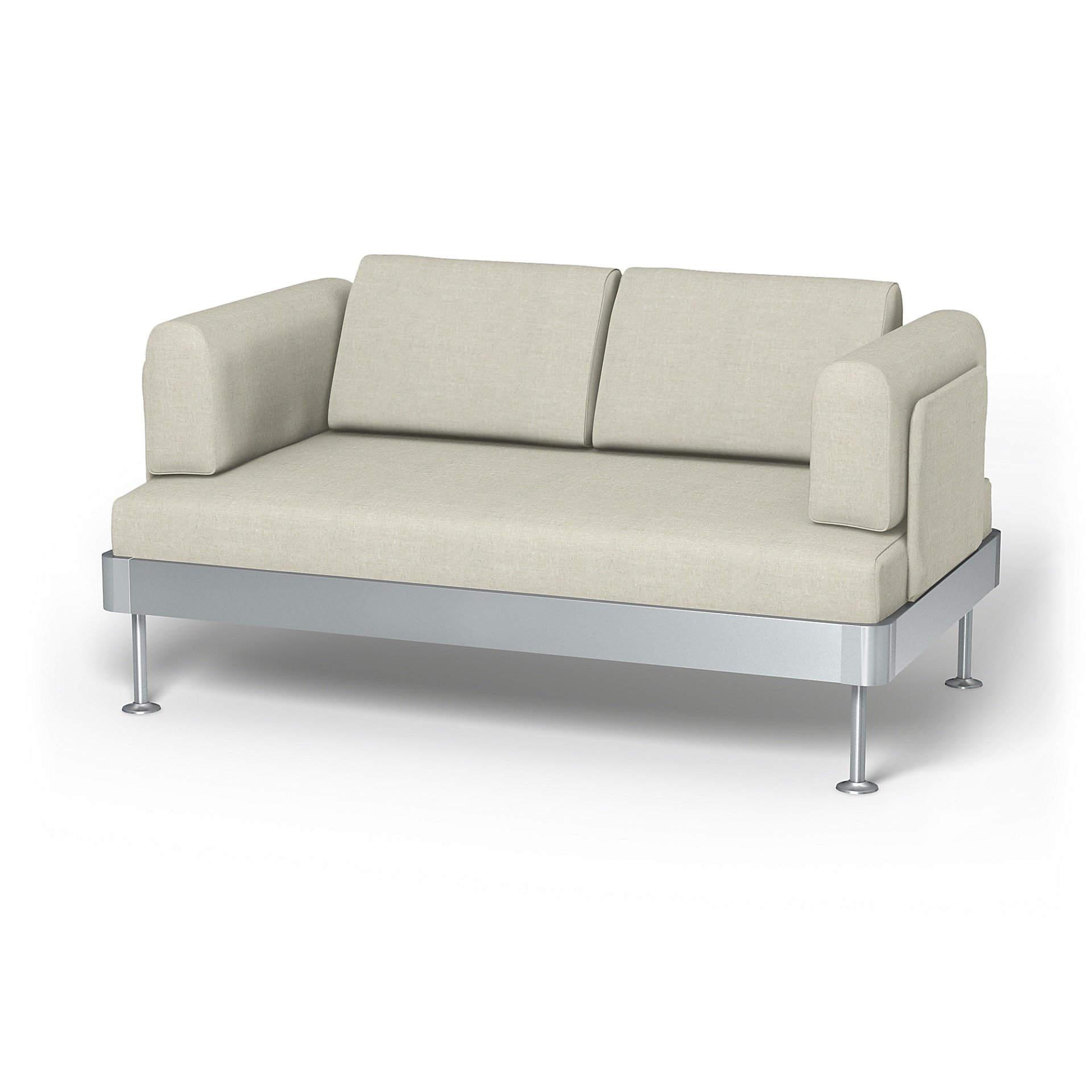 IKEA - Delaktig 2 Seater Sofa Cover, Natural, Linen - Bemz
